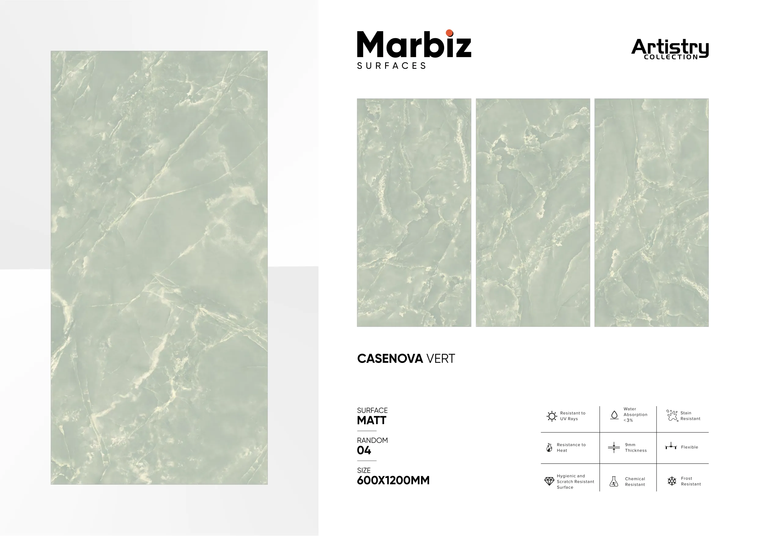 Artistry 600x1200mm Matt - Design 38 - 600x1200mm Matt