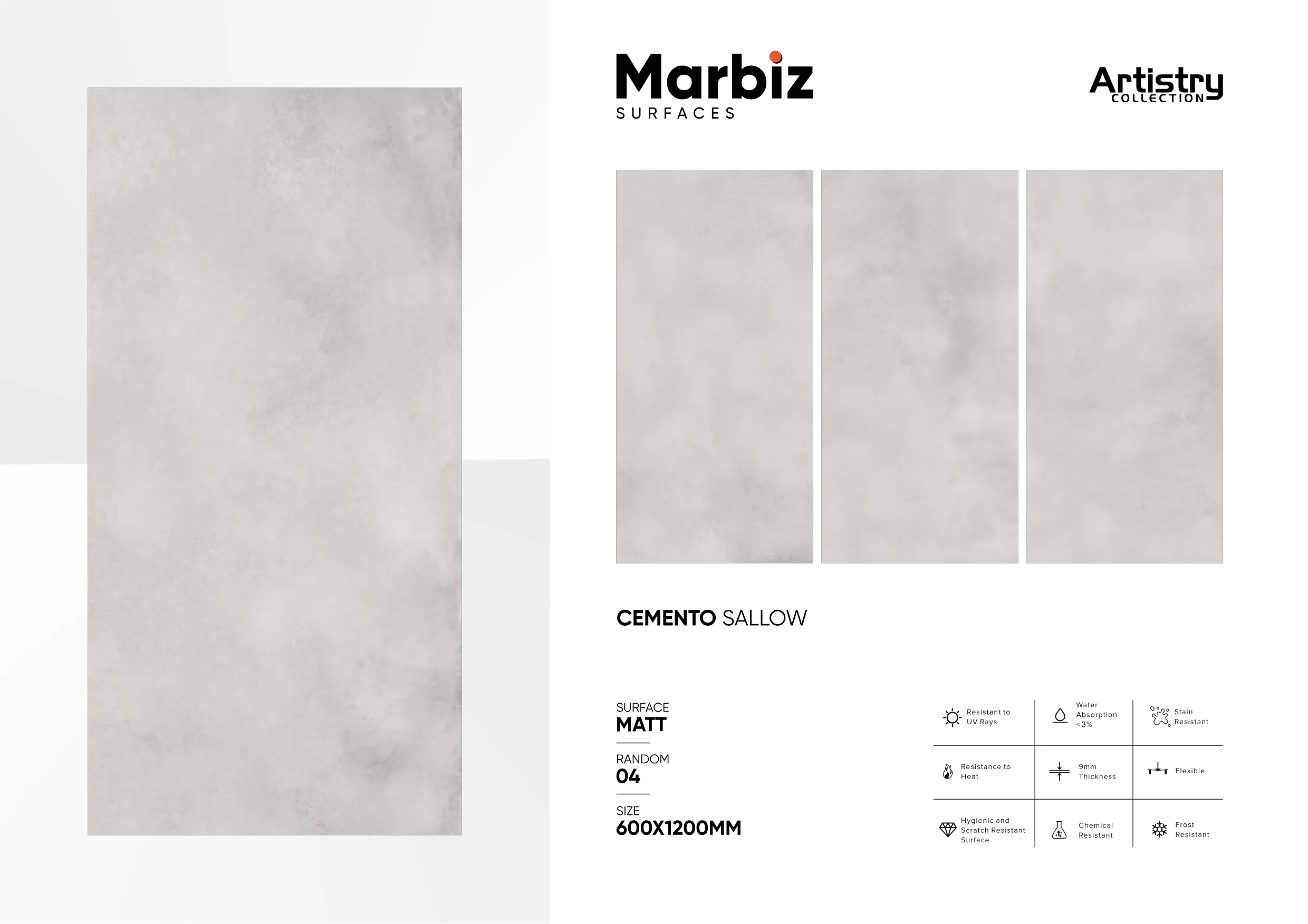 Artistry 600x1200mm Matt - Design 46 - 600x1200mm Matt