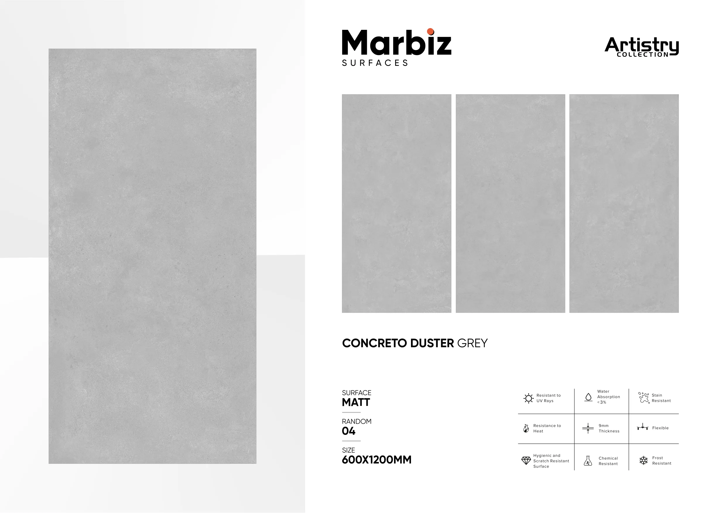 Artistry 600x1200mm Matt - Design 51 - 600x1200mm Matt