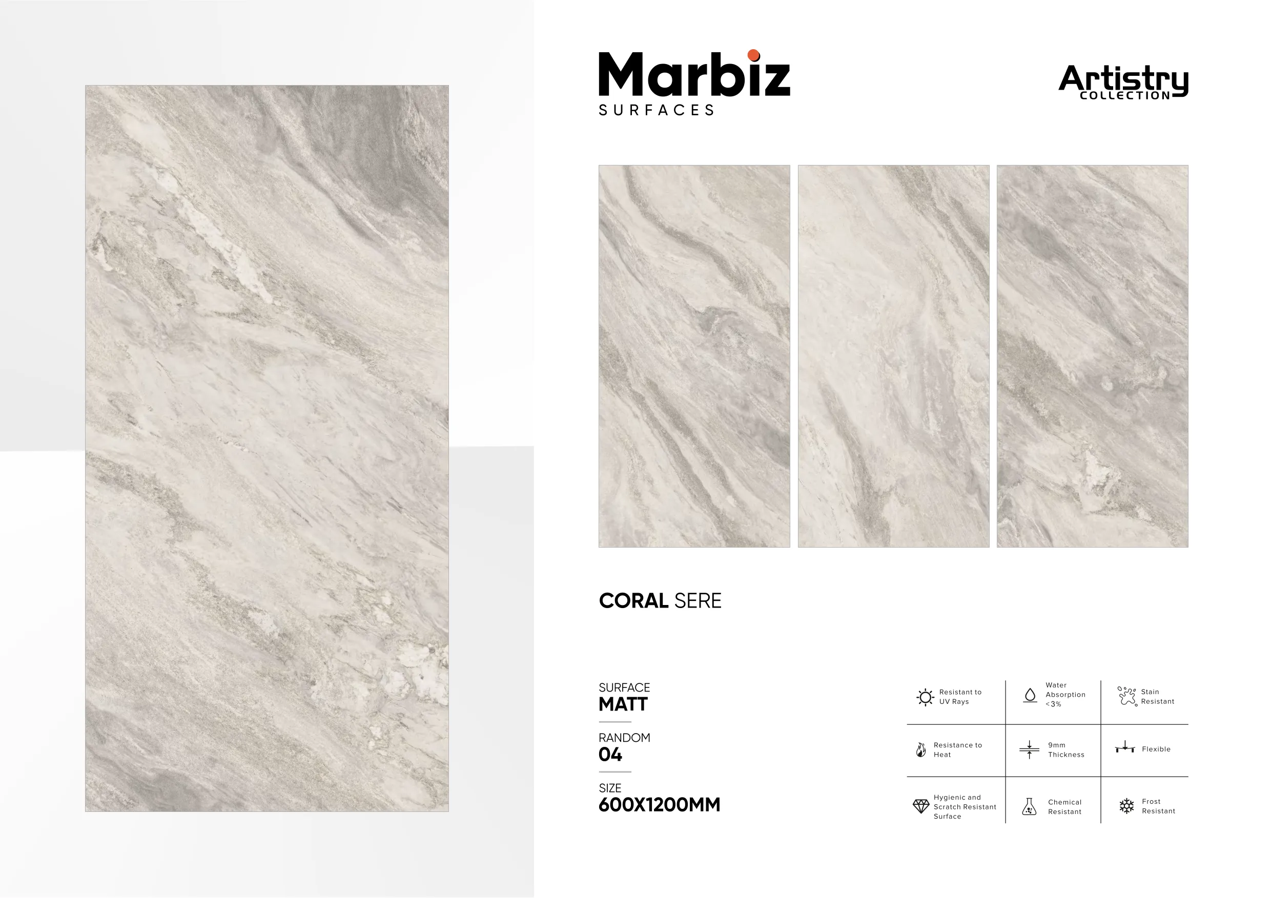 Artistry 600x1200mm Matt - Design 54 - 600x1200mm Matt