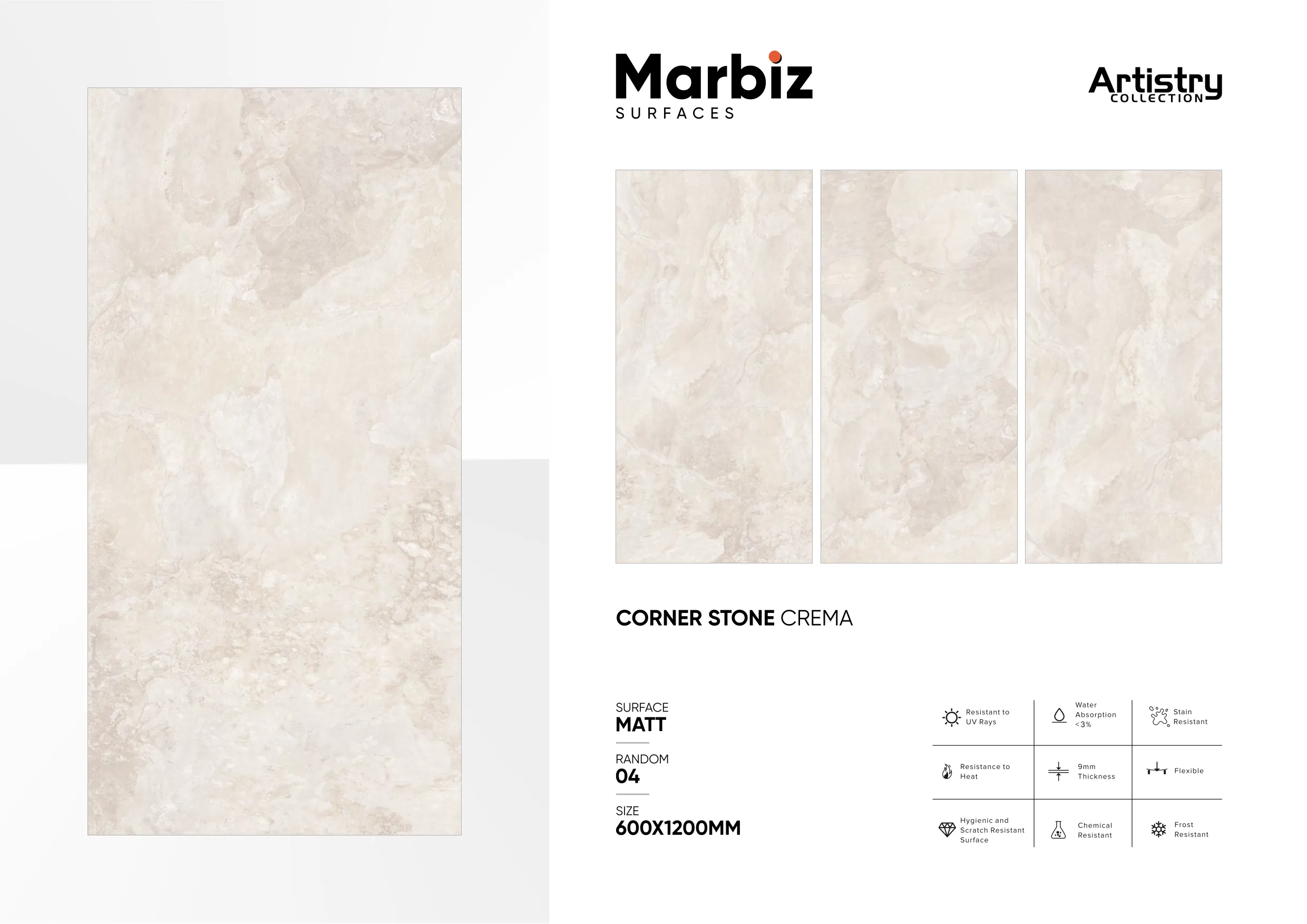 Artistry 600x1200mm Matt - Design 58 - 600x1200mm Matt