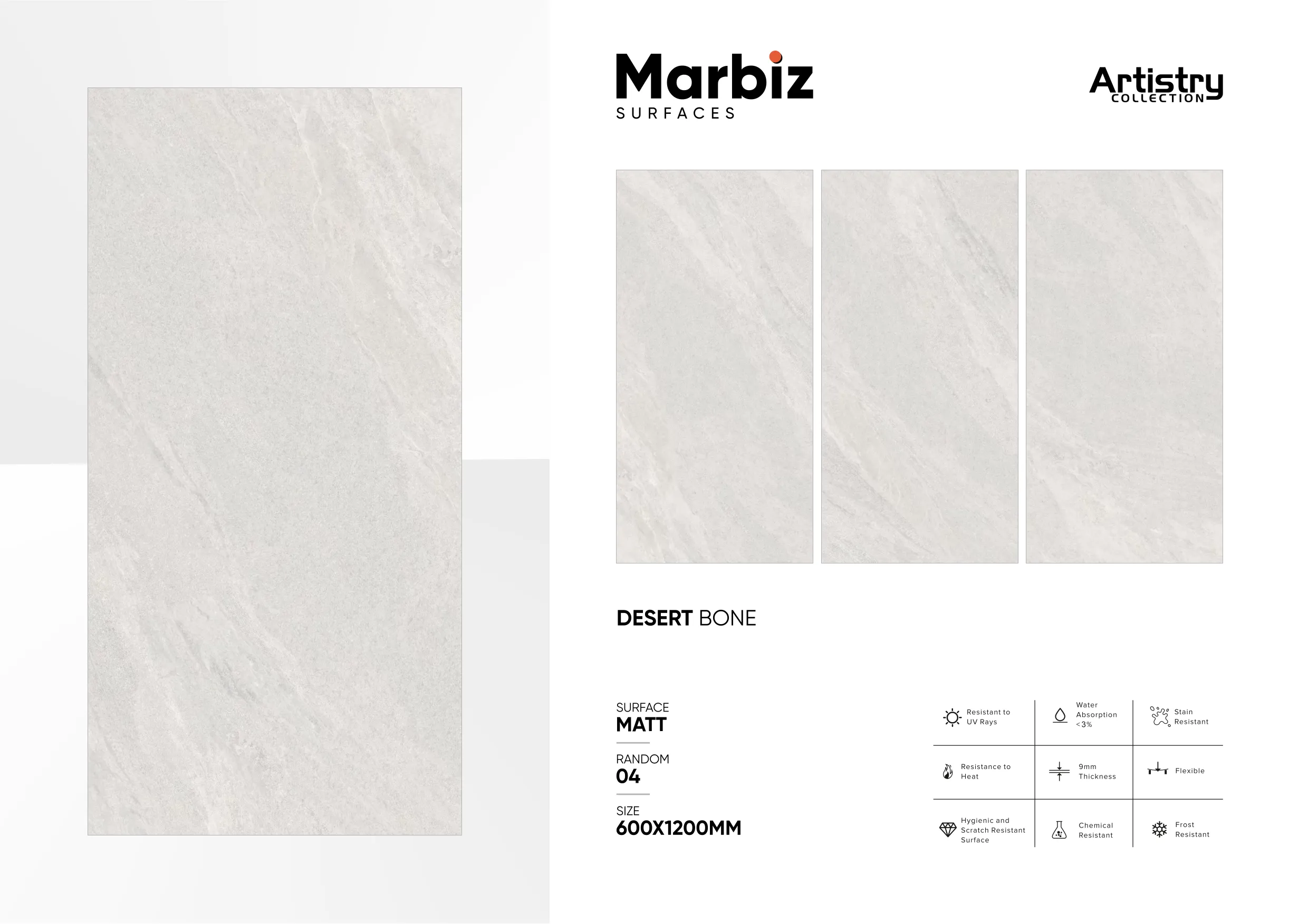 Artistry 600x1200mm Matt - Design 59 - 600x1200mm Matt