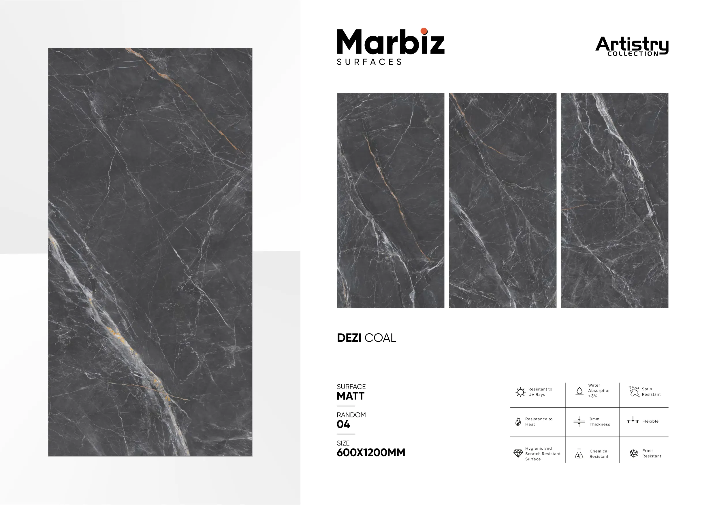 Artistry 600x1200mm Matt - Design 62 - 600x1200mm Matt