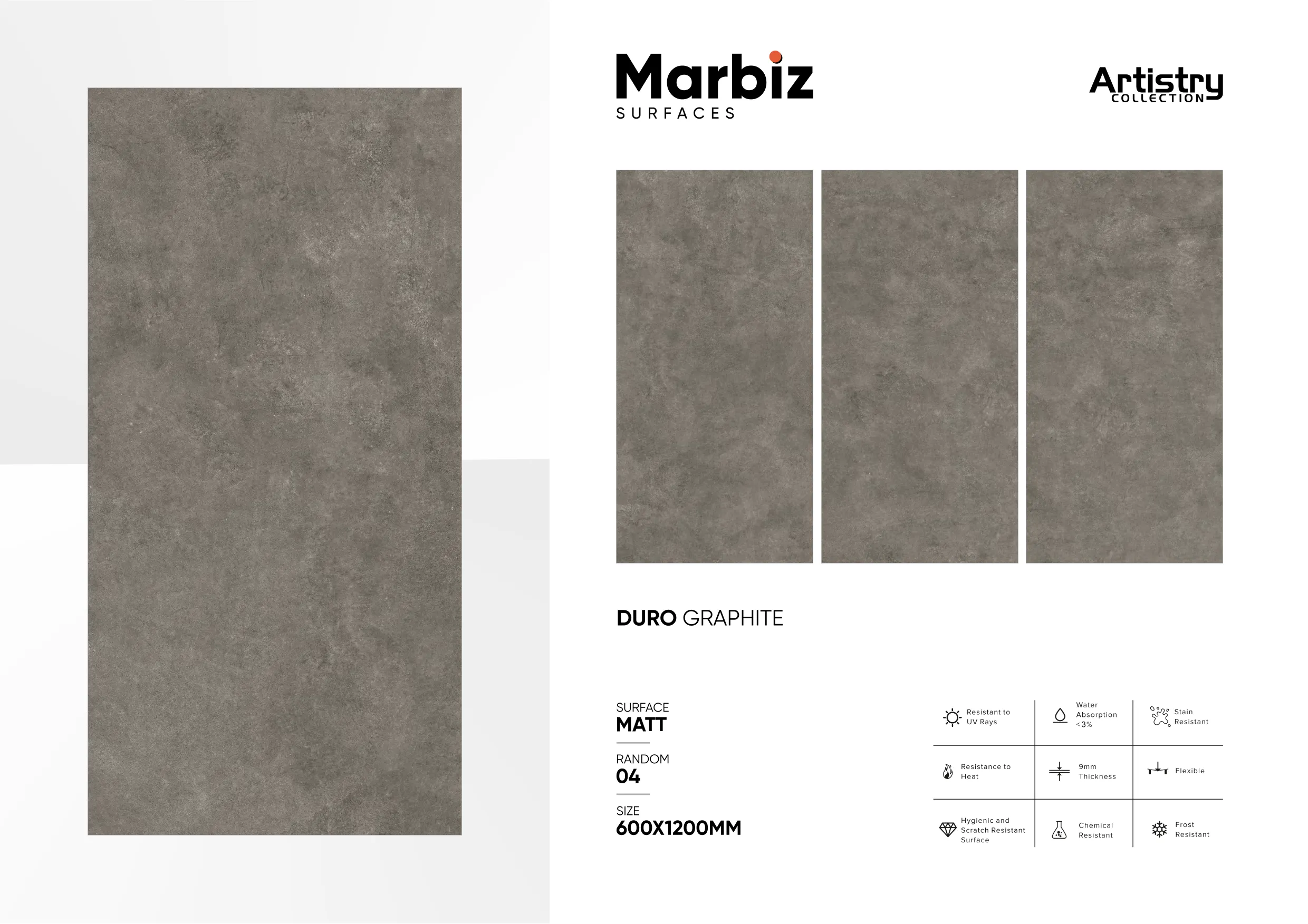 Artistry 600x1200mm Matt - Design 65 - 600x1200mm Matt