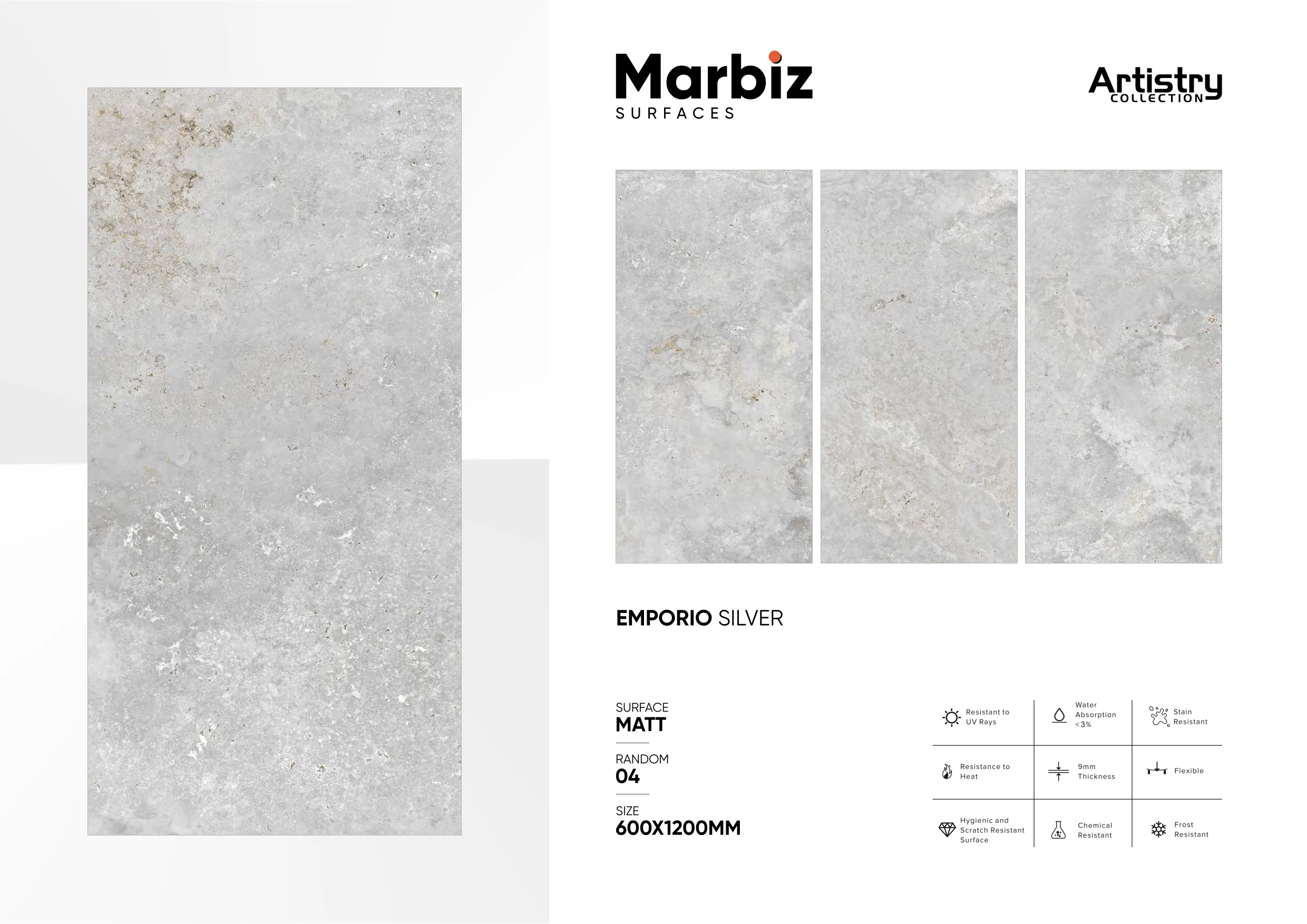 Artistry 600x1200mm Matt - Design 69 - 600x1200mm Matt