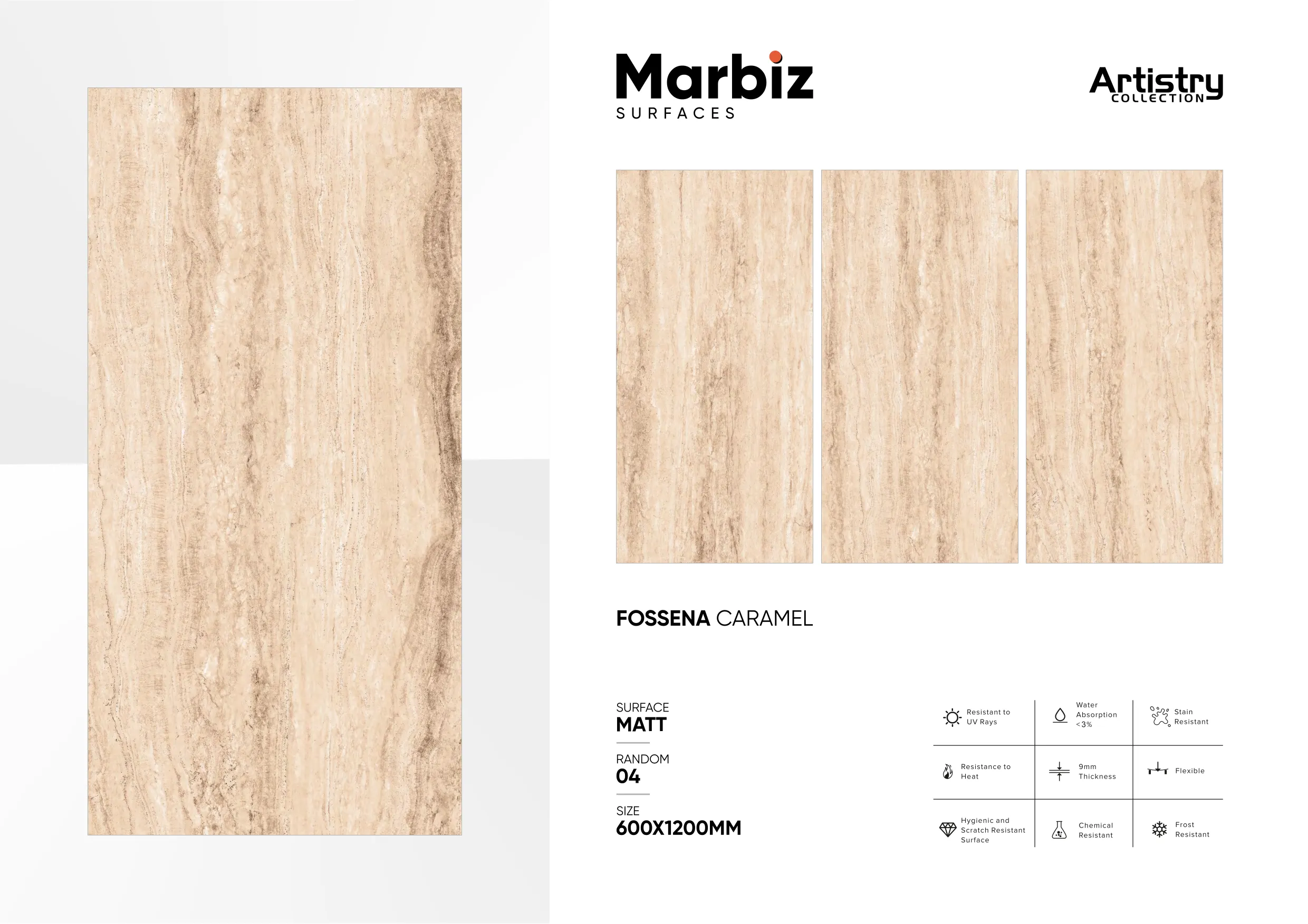 Artistry 600x1200mm Matt - Design 76 - 600x1200mm Matt