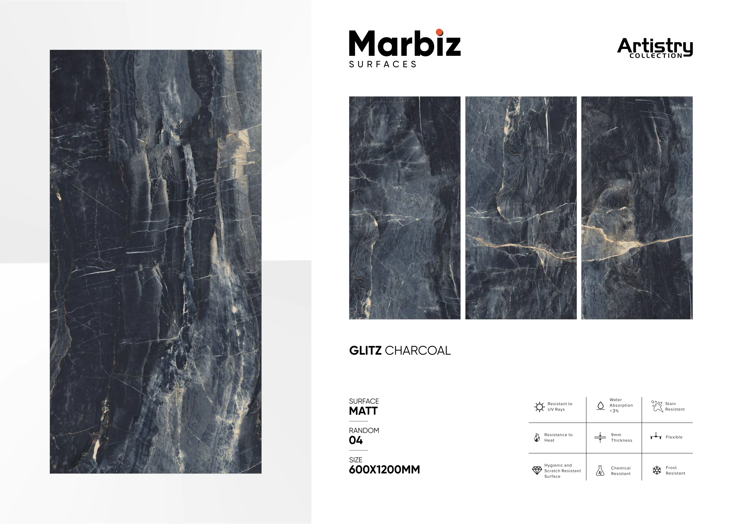 Artistry 600x1200mm Matt - Design 77 - 600x1200mm Matt