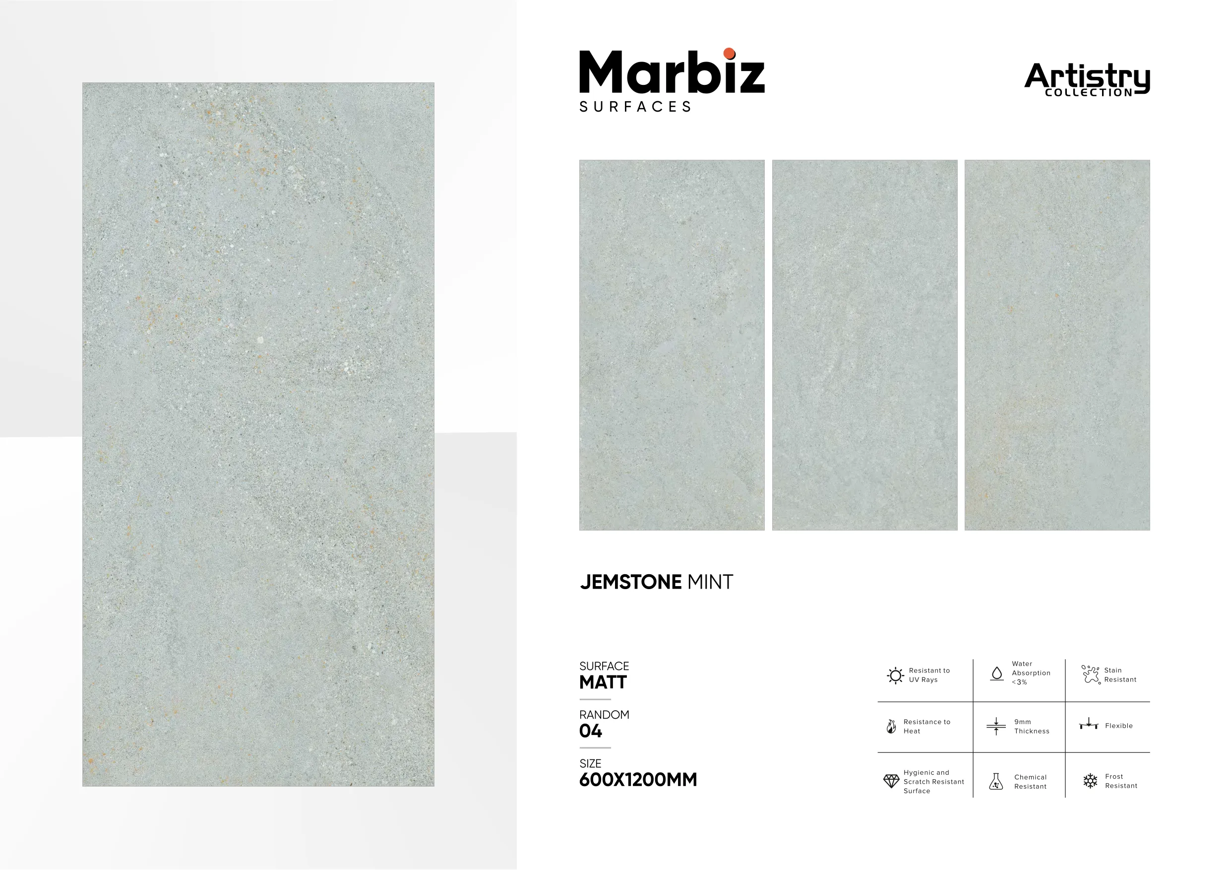 Artistry 600x1200mm Matt - Design 83 - 600x1200mm Matt