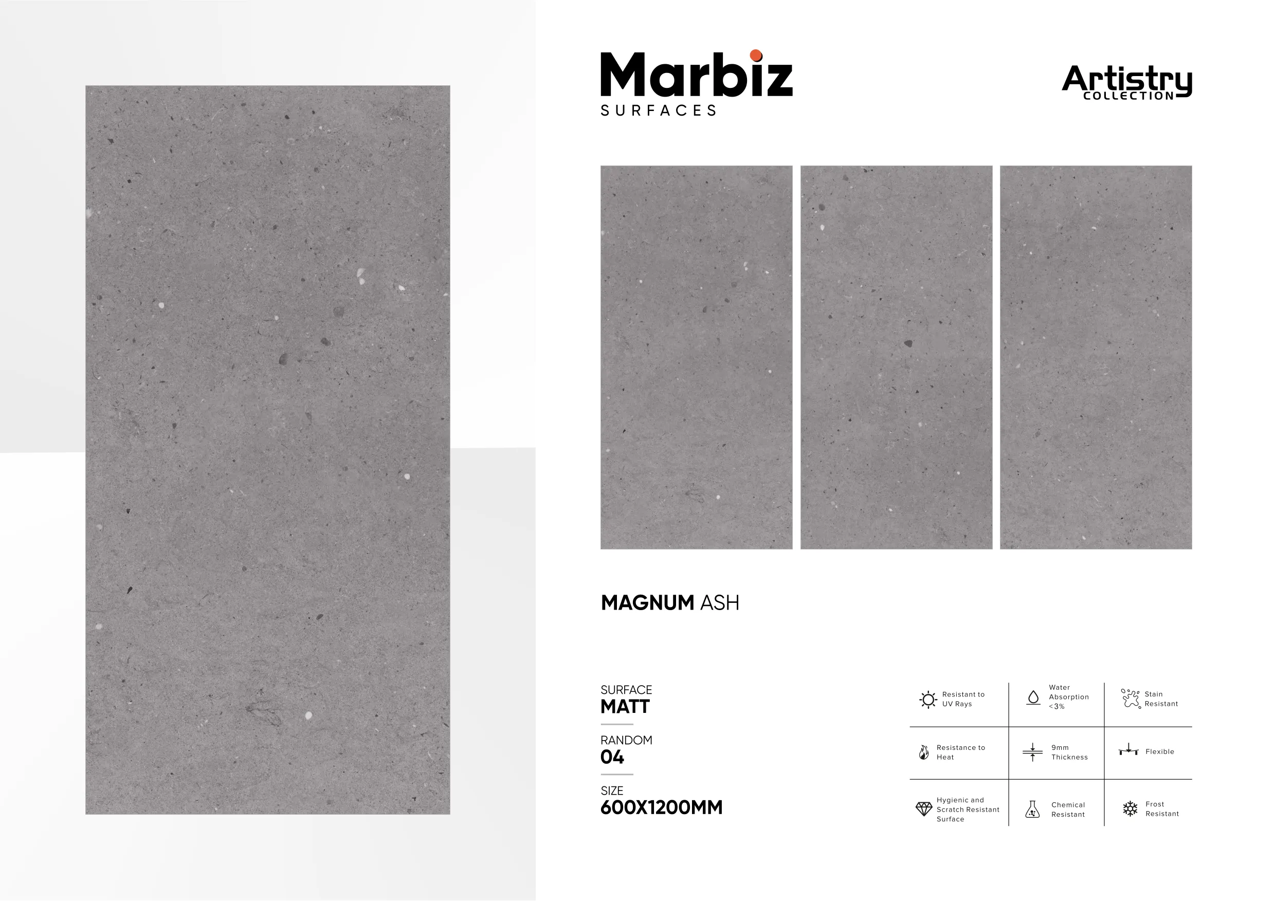 Artistry 600x1200mm Matt - Design 88 - 600x1200mm Matt