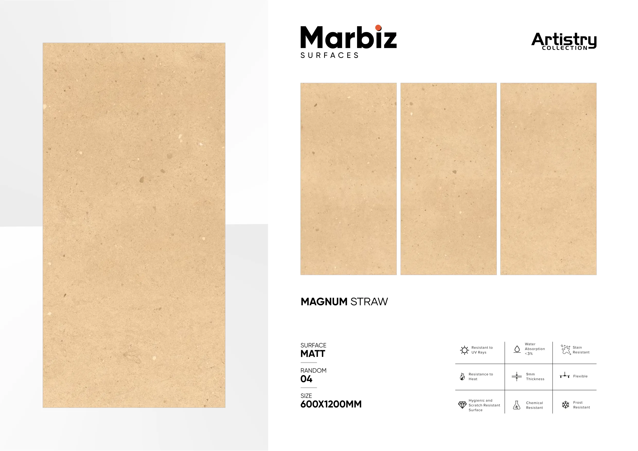 Artistry 600x1200mm Matt - Design 90 - 600x1200mm Matt