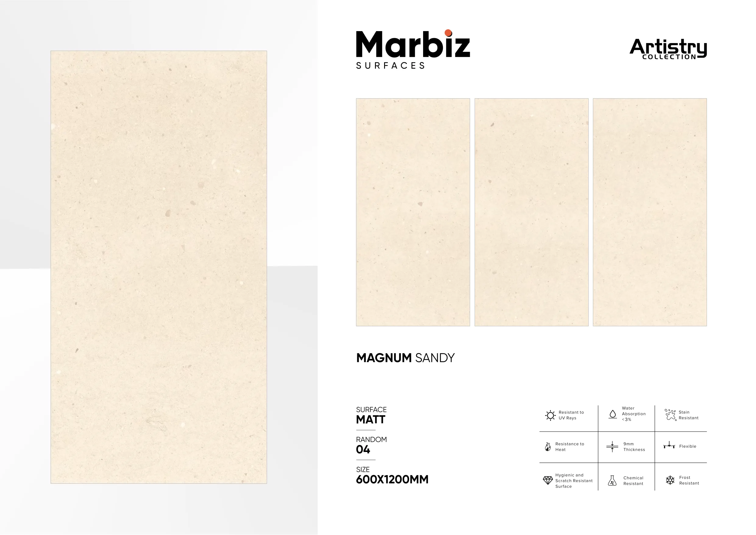 Artistry 600x1200mm Matt - Design 91 - 600x1200mm Matt