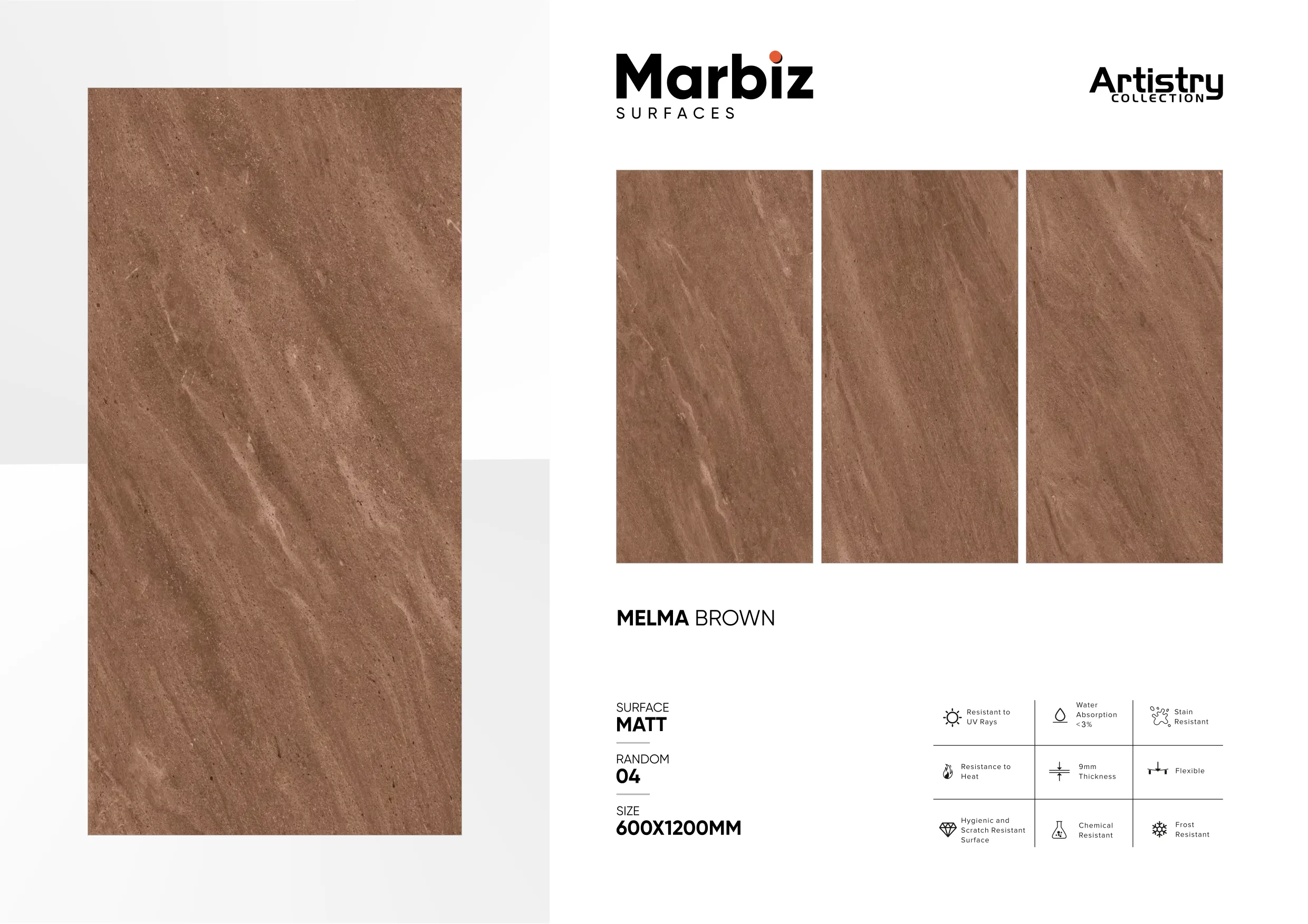 Artistry 600x1200mm Matt - Design 92 - 600x1200mm Matt