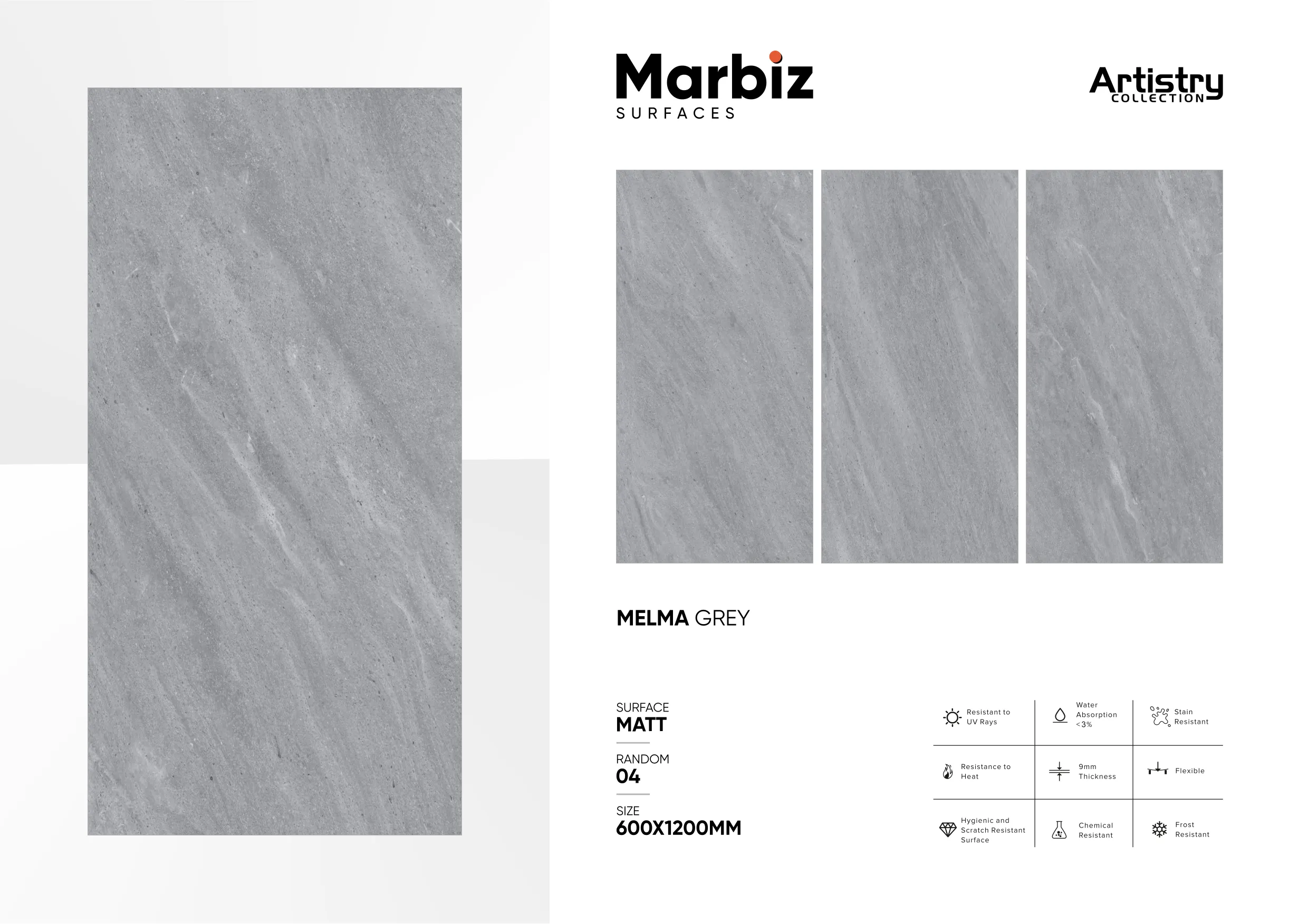 Artistry 600x1200mm Matt - Design 93 - 600x1200mm Matt
