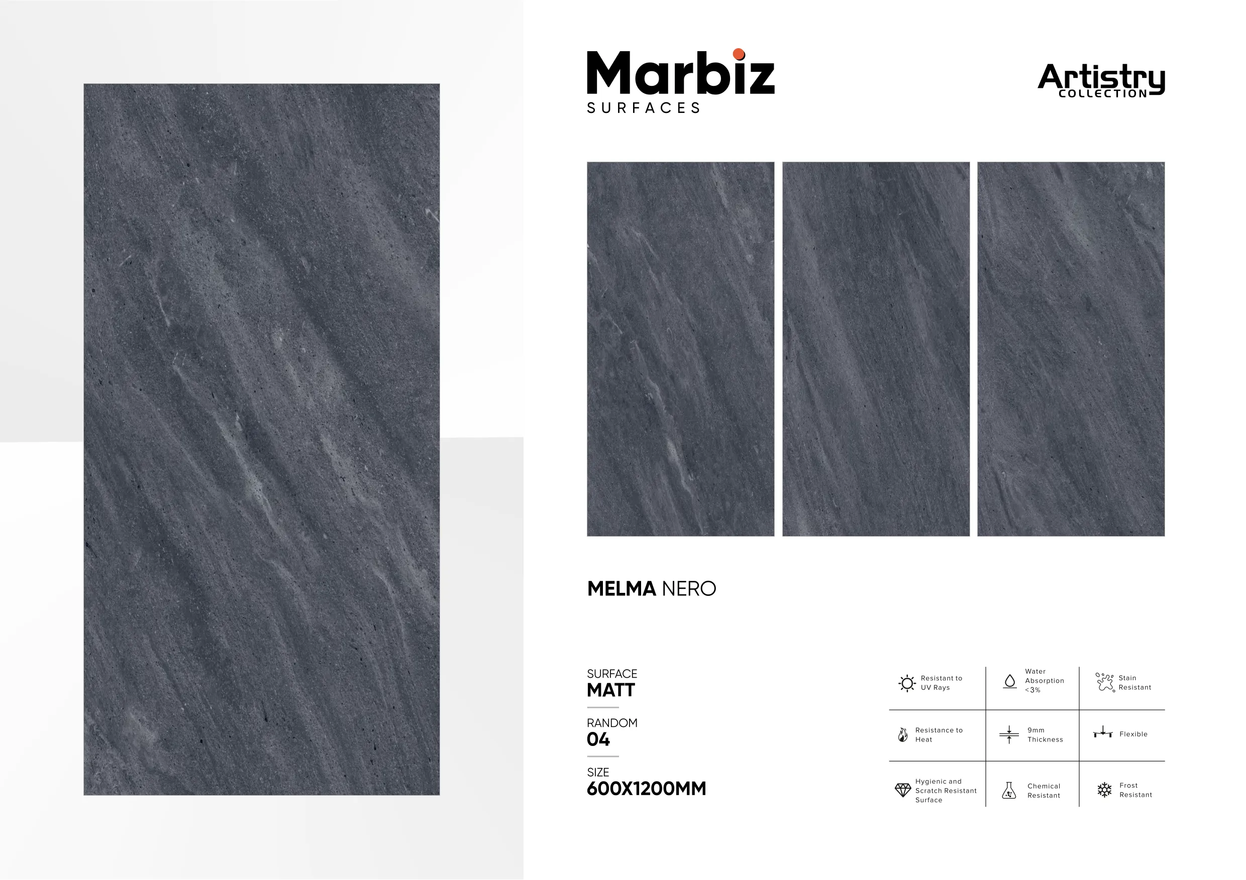 Artistry 600x1200mm Matt - Design 94 - 600x1200mm Matt