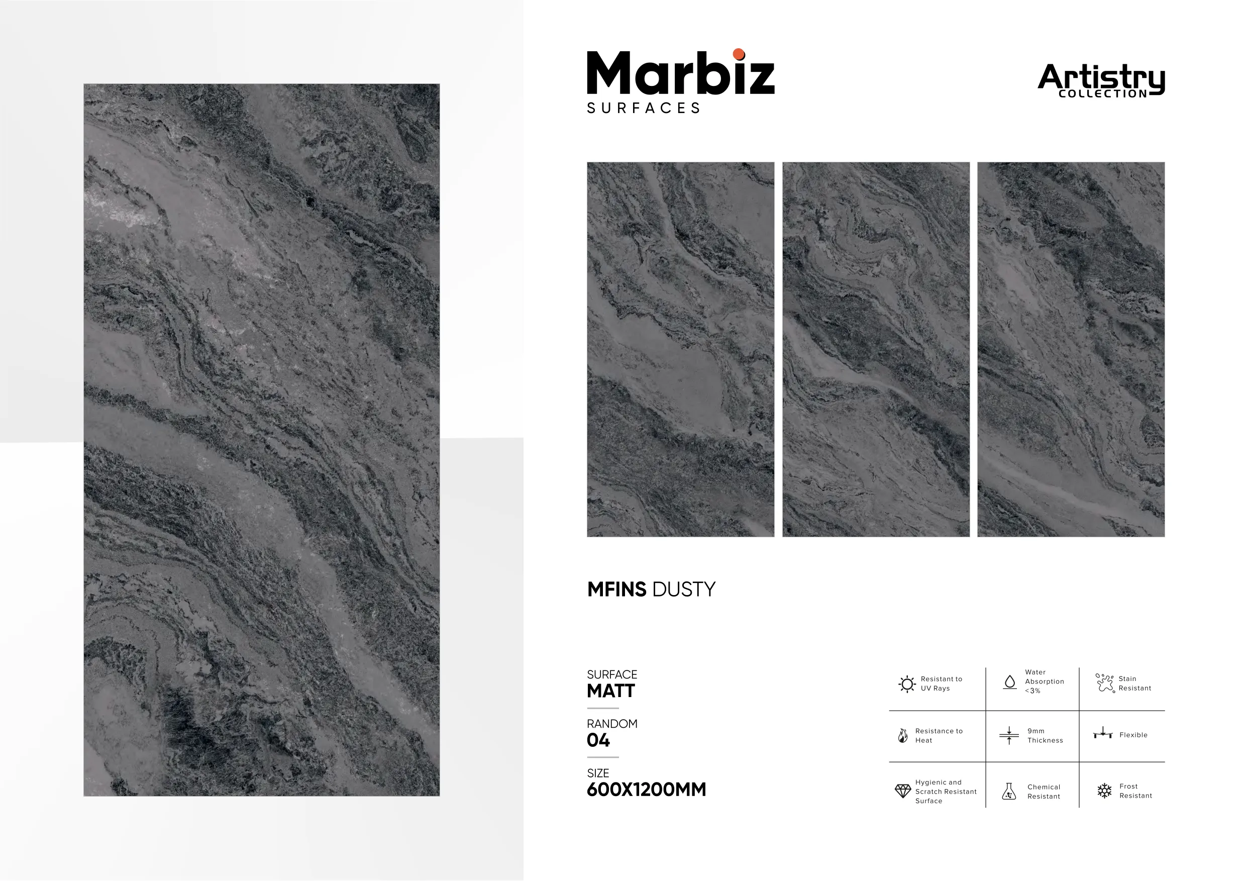 Artistry 600x1200mm Matt - Design 97 - 600x1200mm Matt