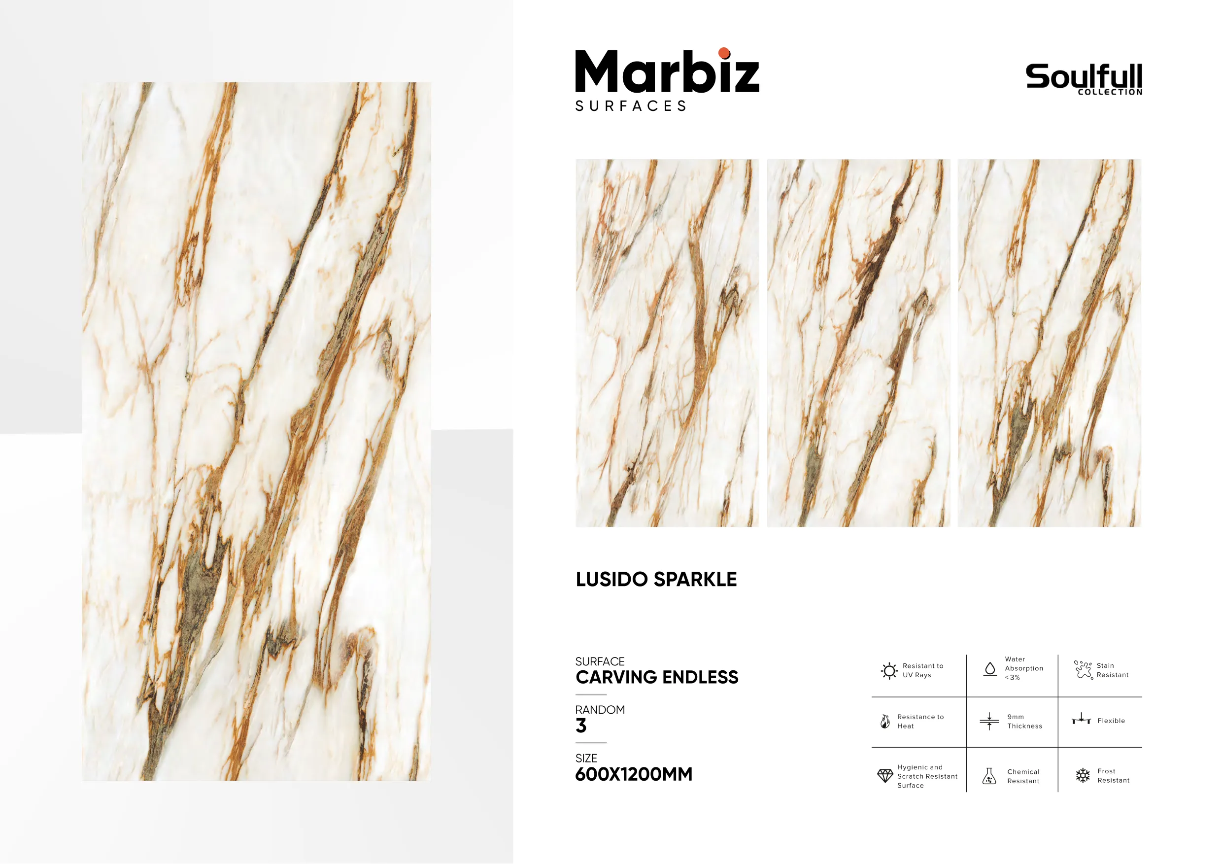 Soulfull 600x1200mm Carving Endless - Design 246 - 600x1200mm Carving