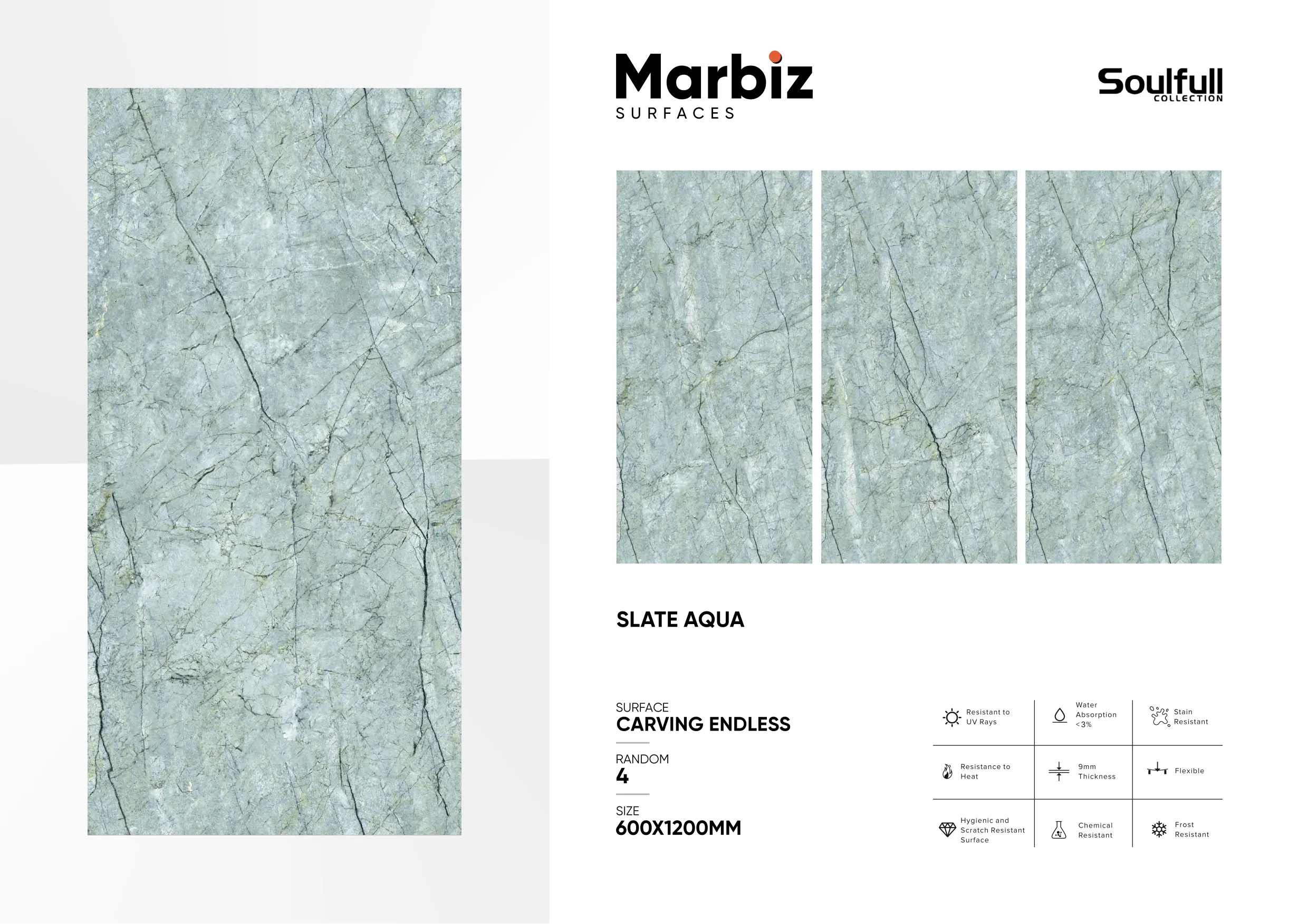 Soulfull 600x1200mm Carving Endless - Design 256 - 600x1200mm Carving