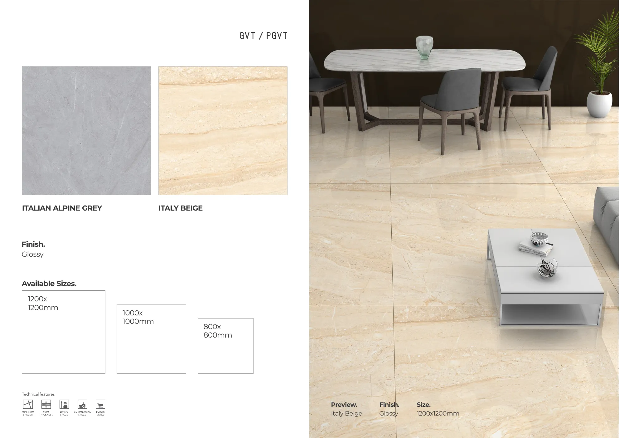 MASTER BROCHURE WB - Design 125 - 1200x1200mm Glossy