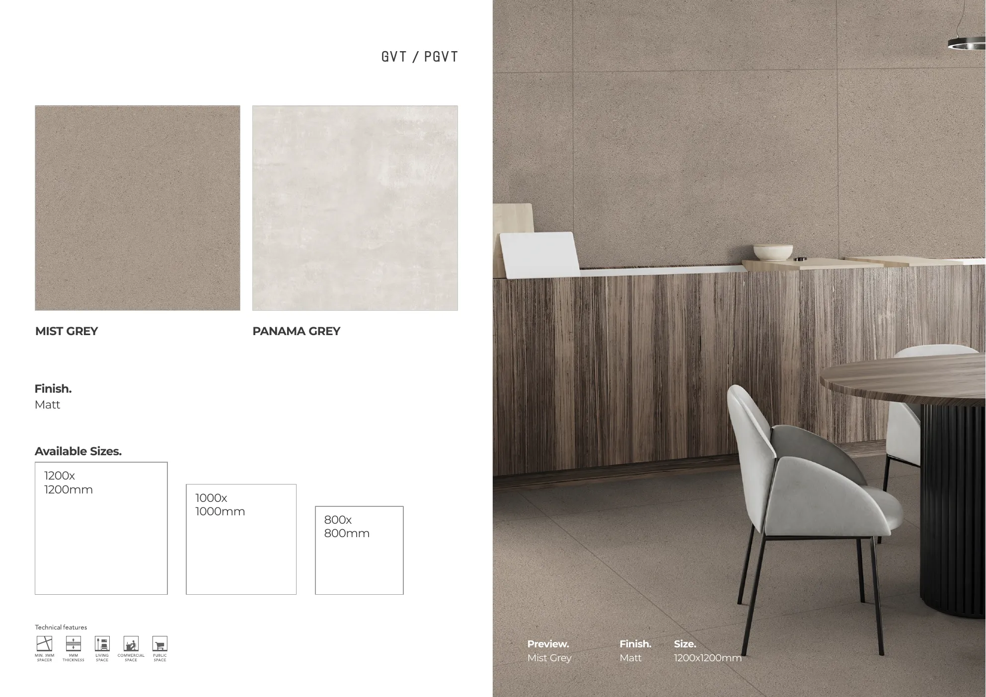 MASTER BROCHURE WB - Design 230 - 1200x1200mm Glossy