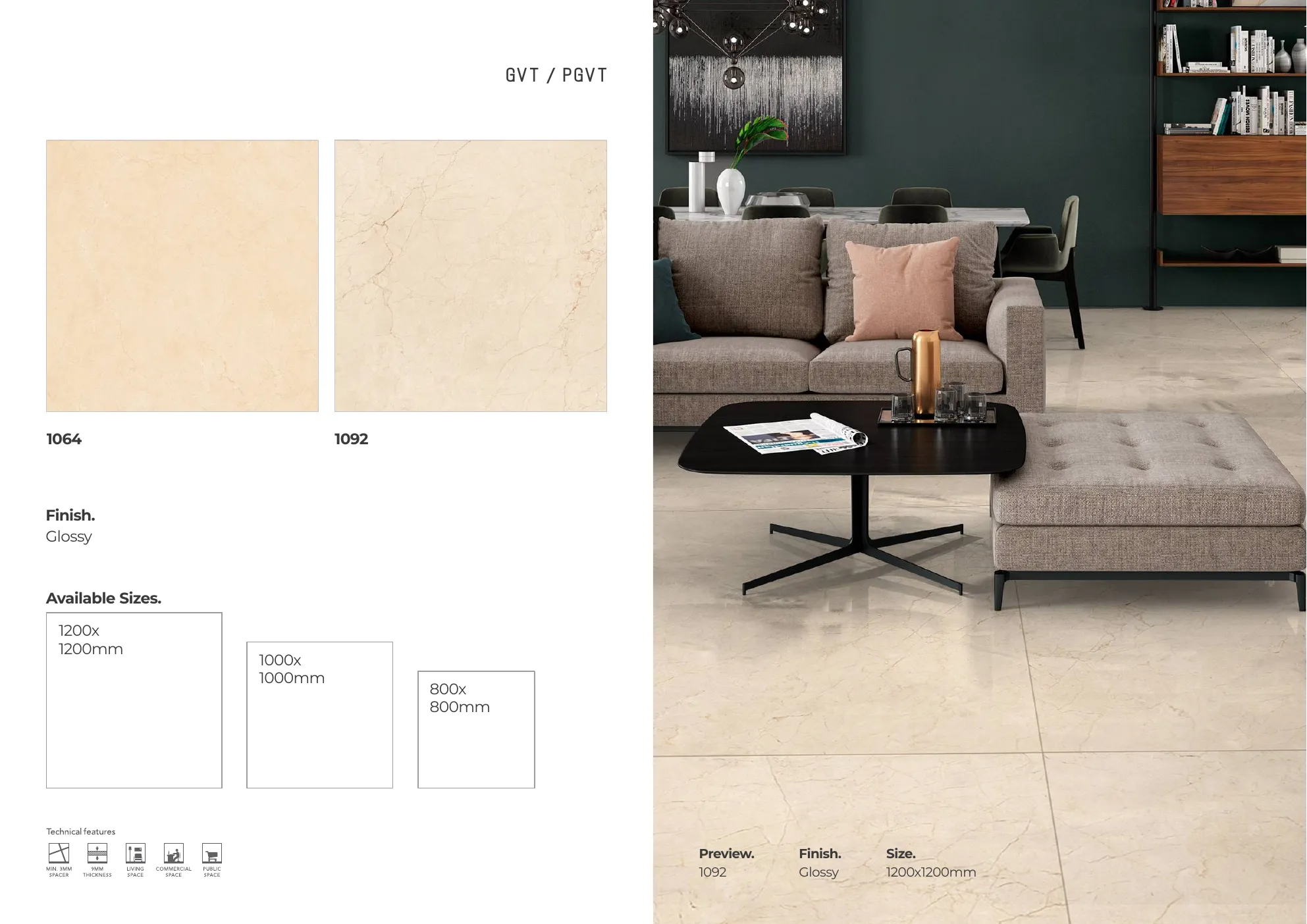 MASTER BROCHURE WB - Design 55 - 1200x1200mm Glossy