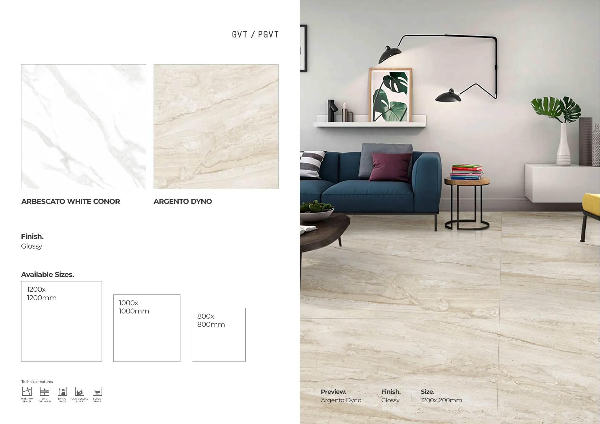 MASTER BROCHURE WB - Design 75 - 1200x1200mm Glossy
