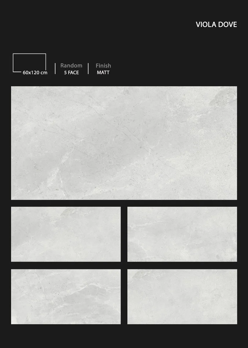 MATT 60x120cm - Design 17 - 600x1200mm Matt