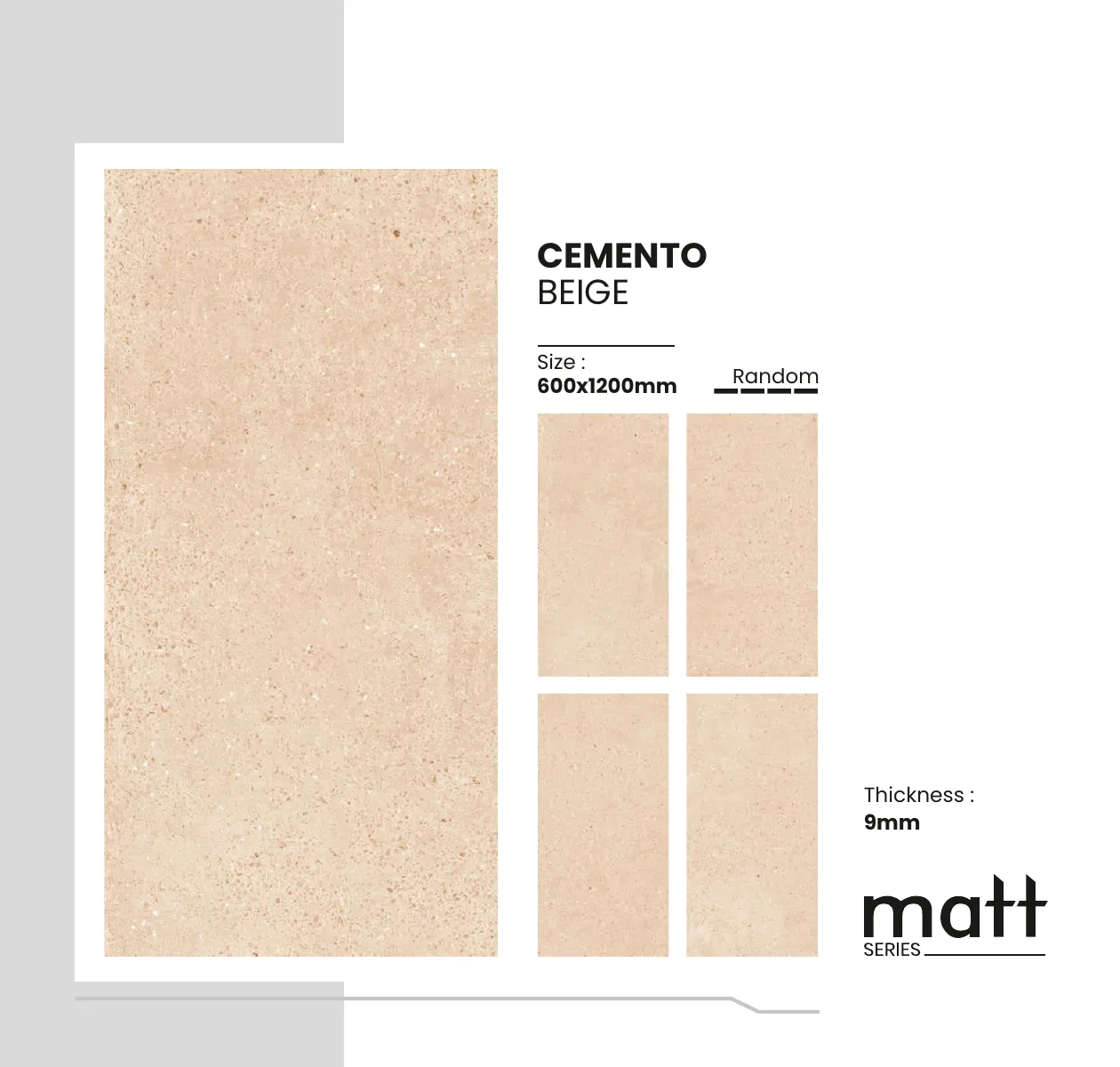 Matt Series Catalogue - Design 12 - 600x1200mm Matt