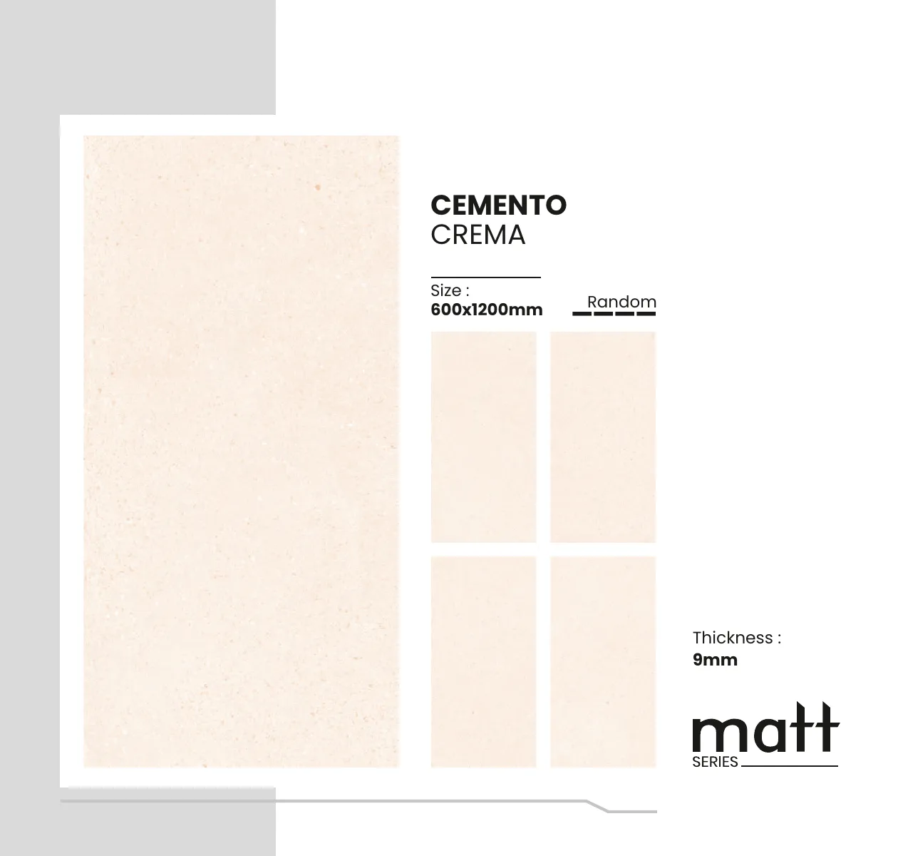 Matt Series Catalogue - Design 13 - 600x1200mm Matt