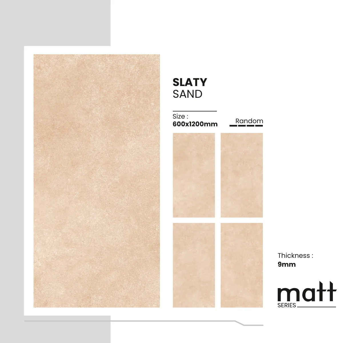 Matt Series Catalogue - Design 43 - 600x1200mm Matt