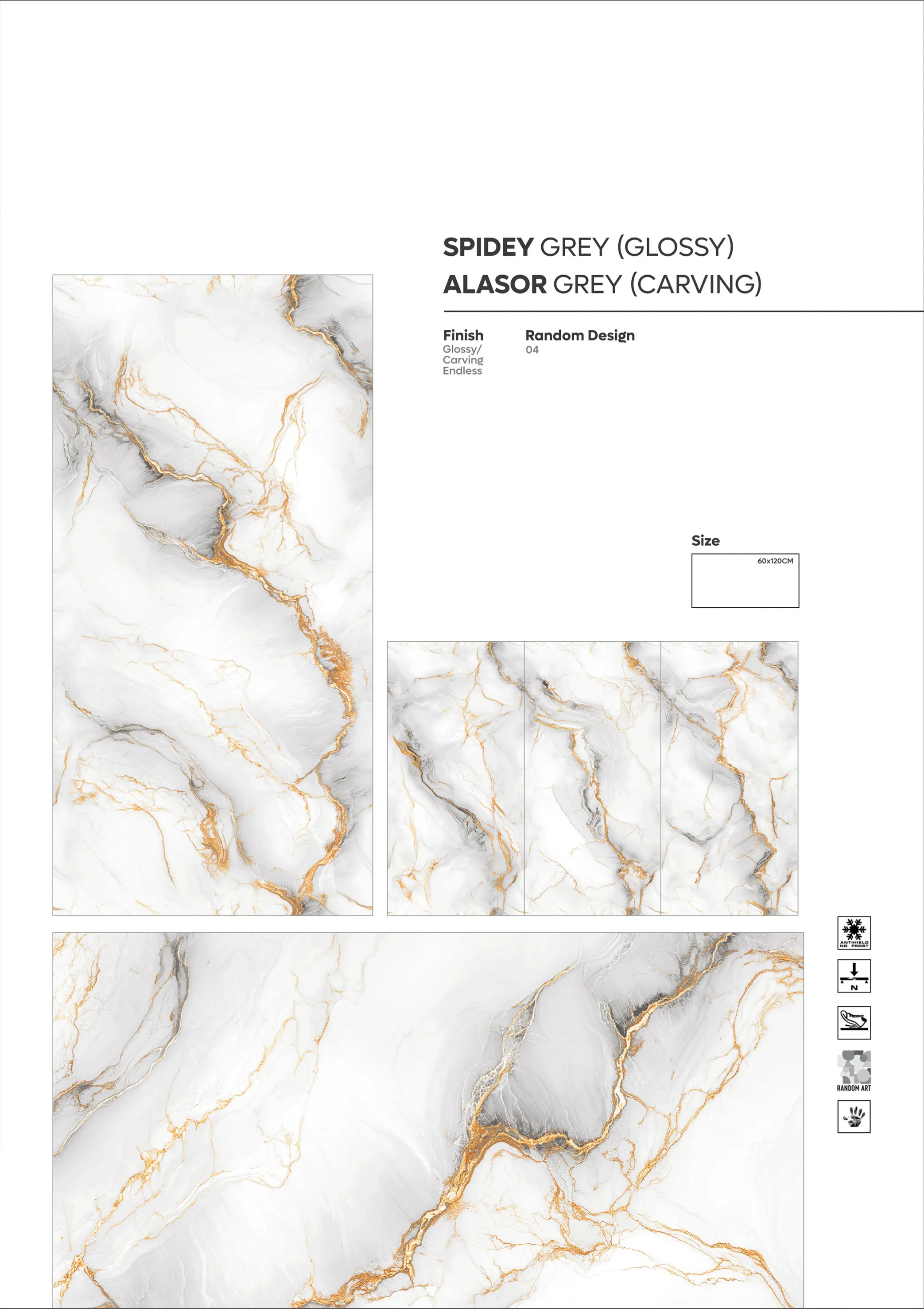NEW COLLECTION - Design 1 - 600x1200mm Glossy