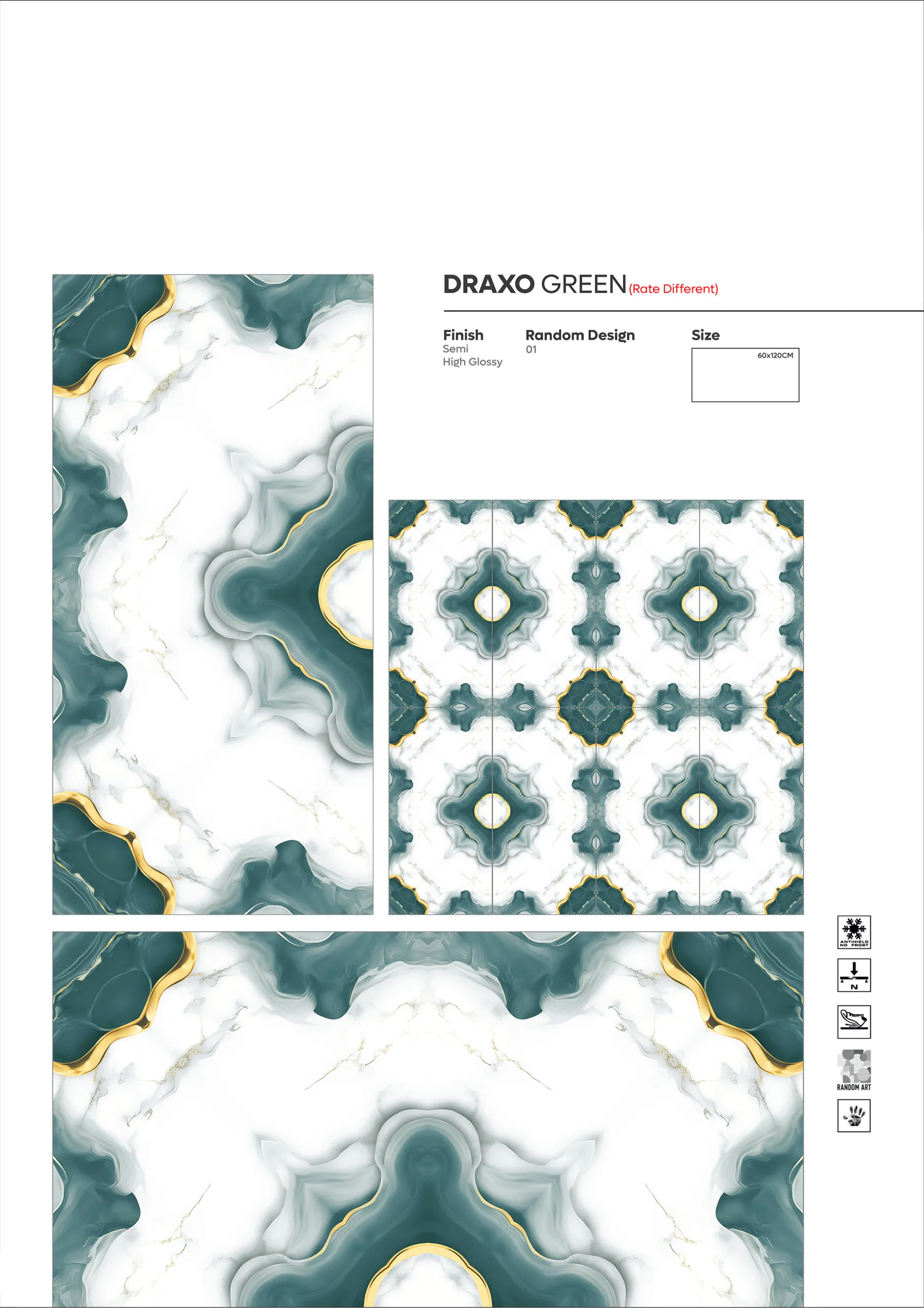 NEW COLLECTION - Design 43 - 600x1200mm Glossy
