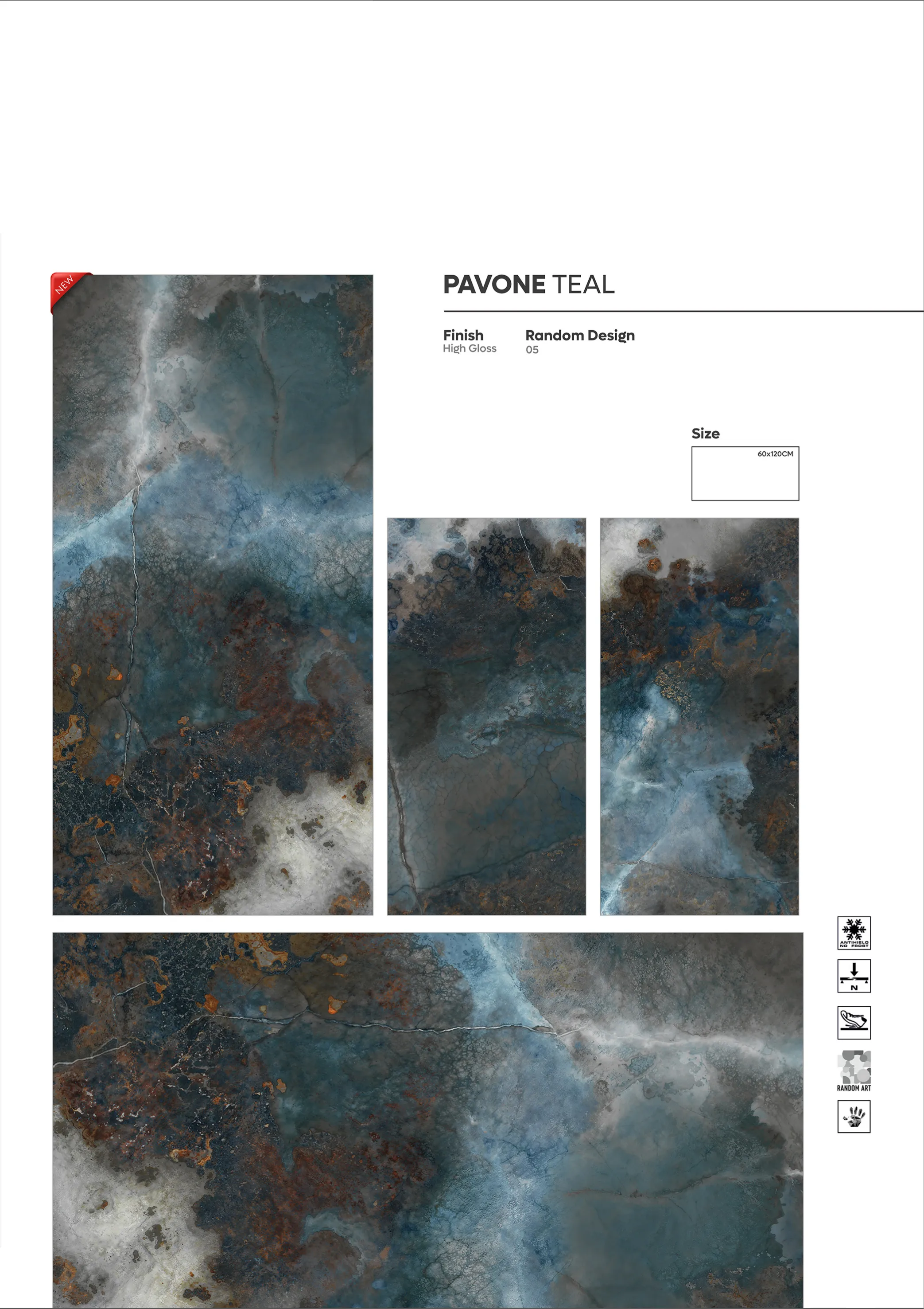 NORMAL HIGH GLOSSY - Design 3 - 600x1200mm High Gloss