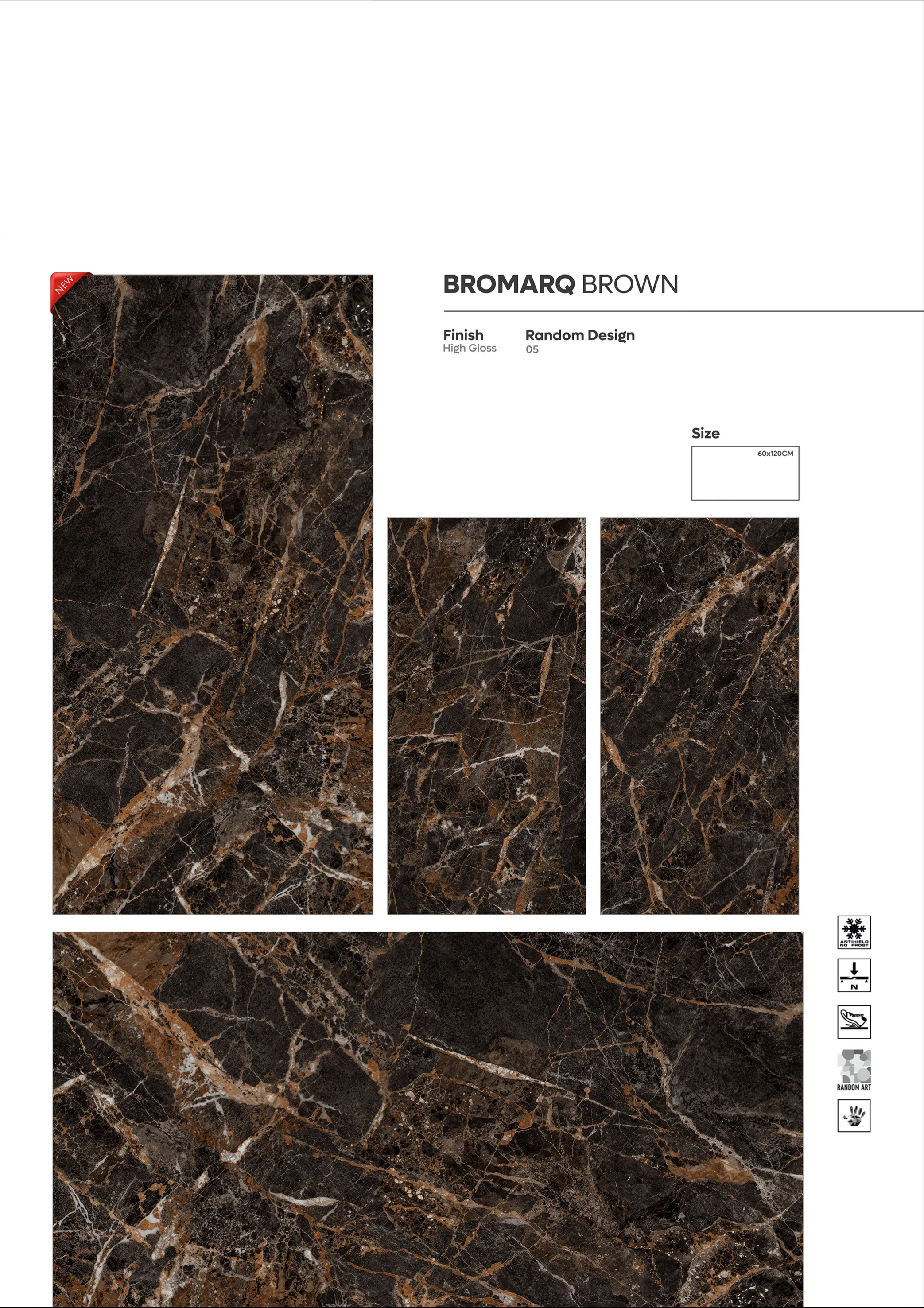 NORMAL HIGH GLOSSY - Design 7 - 600x1200mm High Gloss
