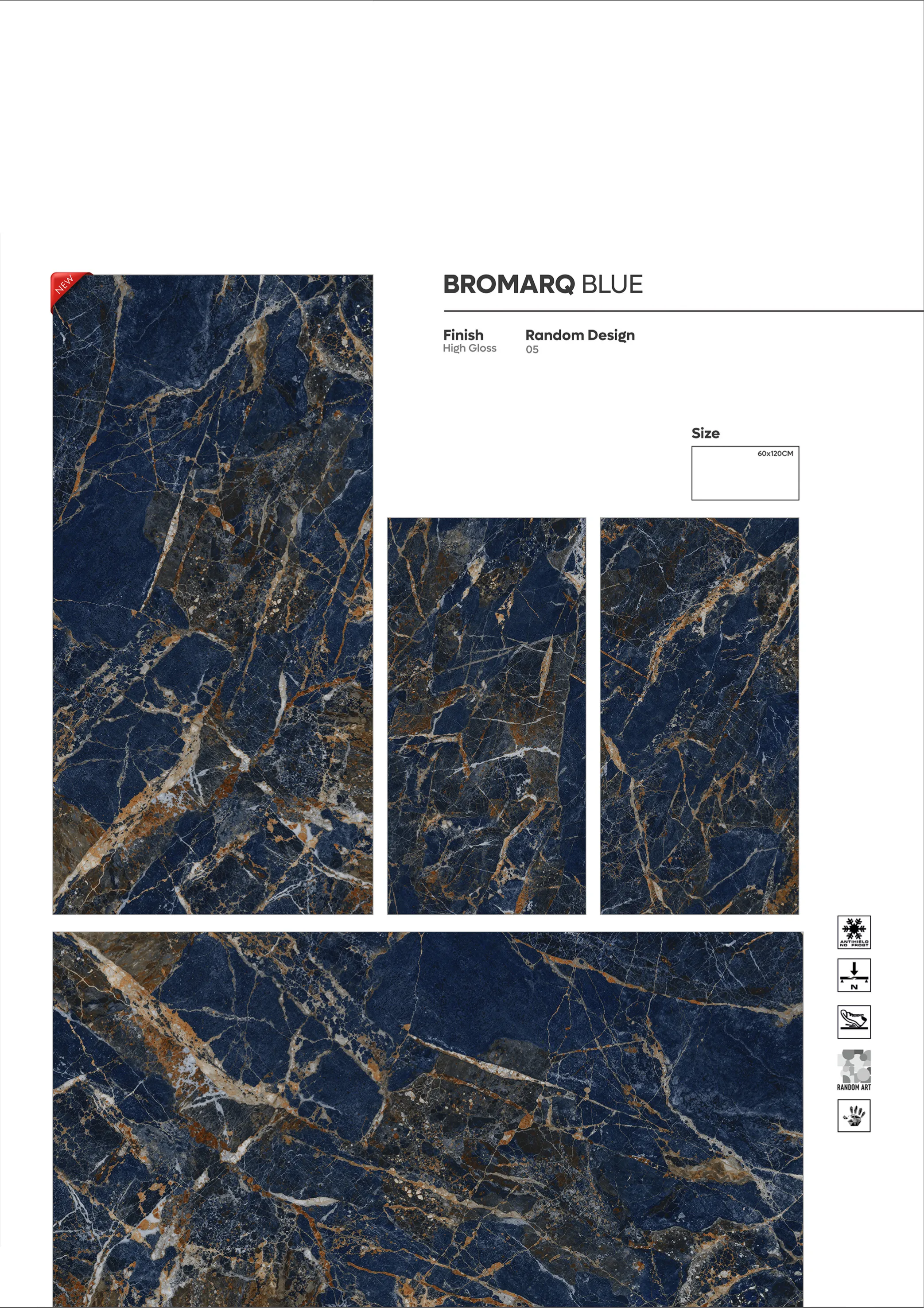 NORMAL HIGH GLOSSY - Design 8 - 600x1200mm High Gloss