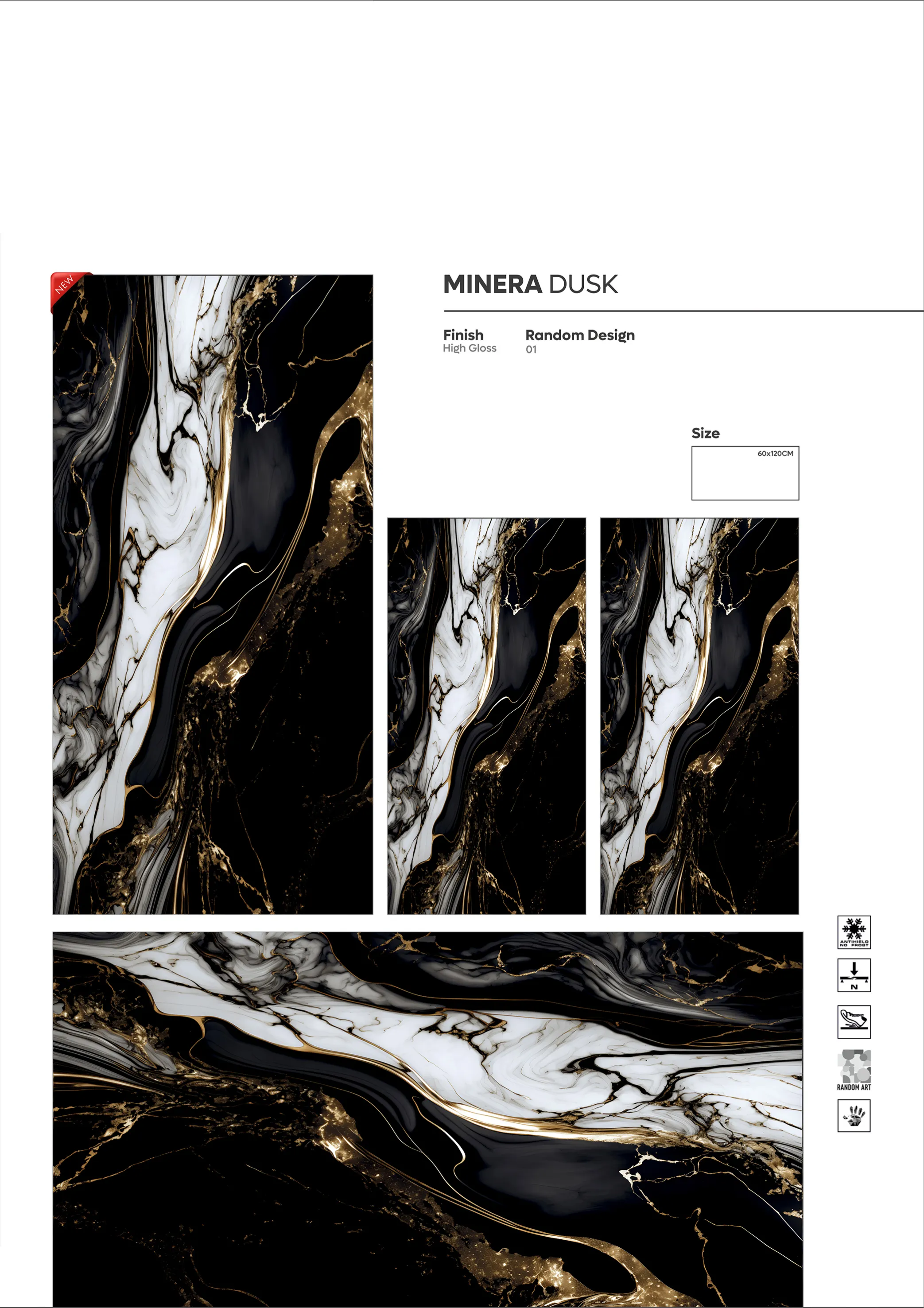 NORMAL HIGH GLOSSY - Design 14 - 600x1200mm High Gloss