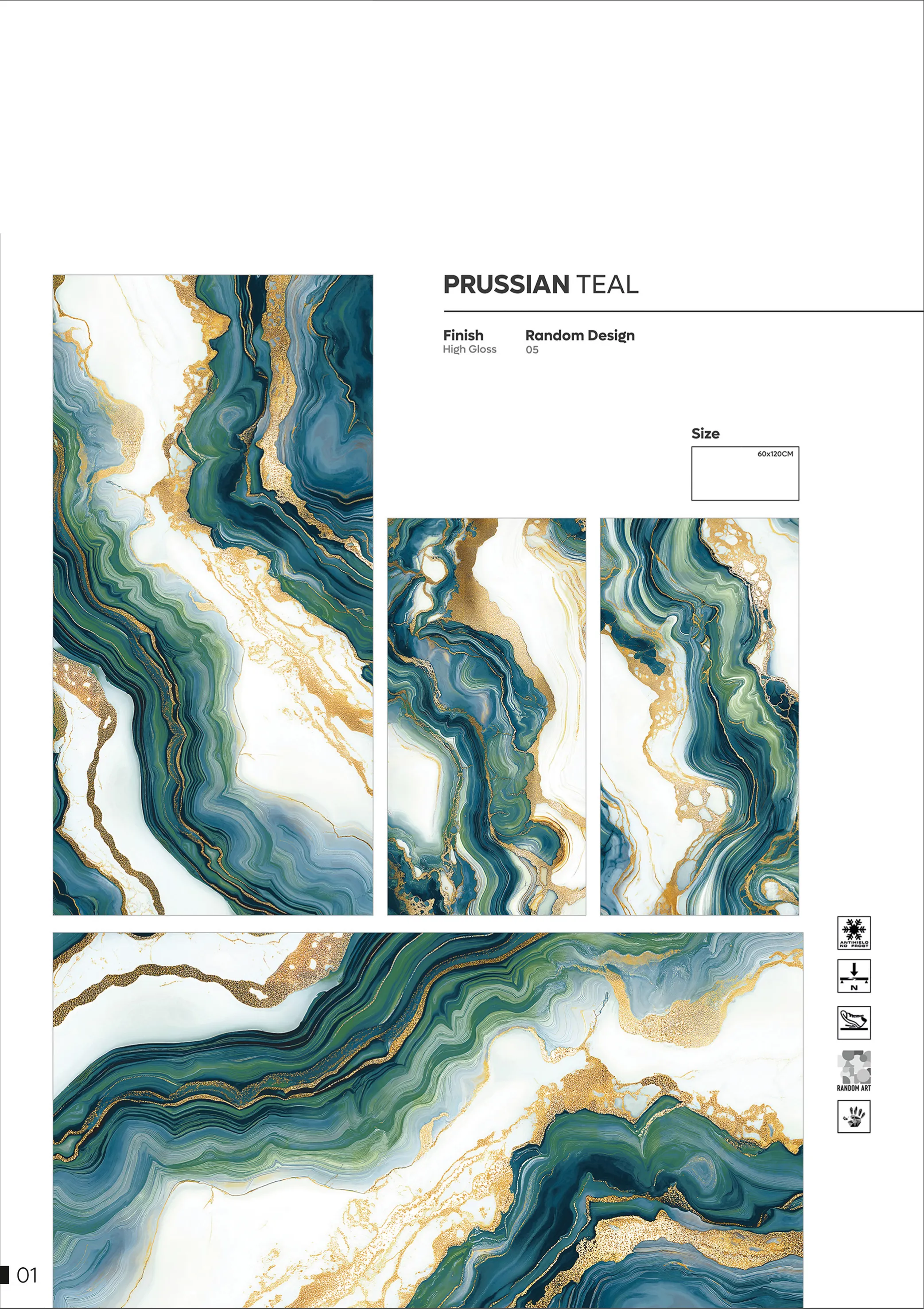 NORMAL HIGH GLOSSY - Design 18 - 600x1200mm High Gloss