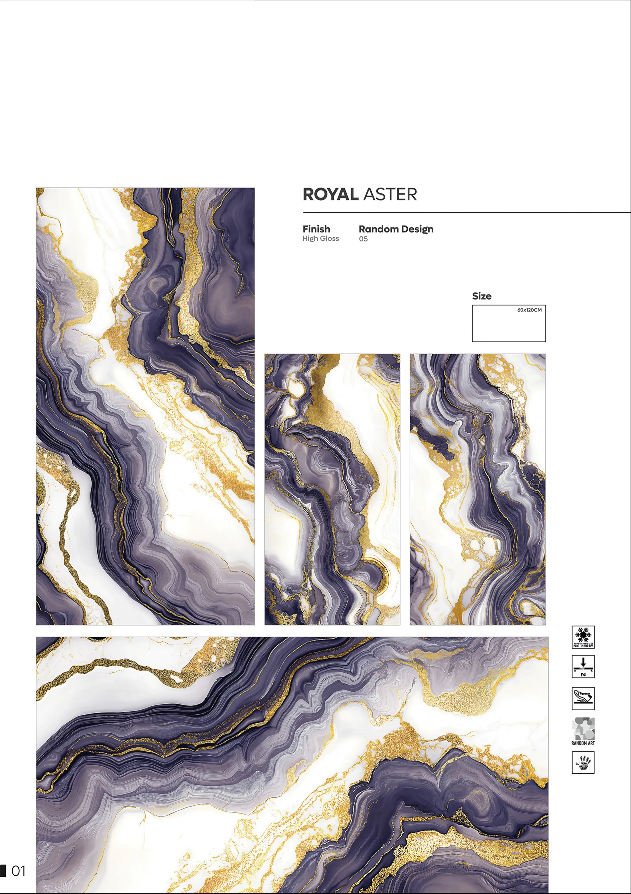 NORMAL HIGH GLOSSY - Design 19 - 600x1200mm High Gloss