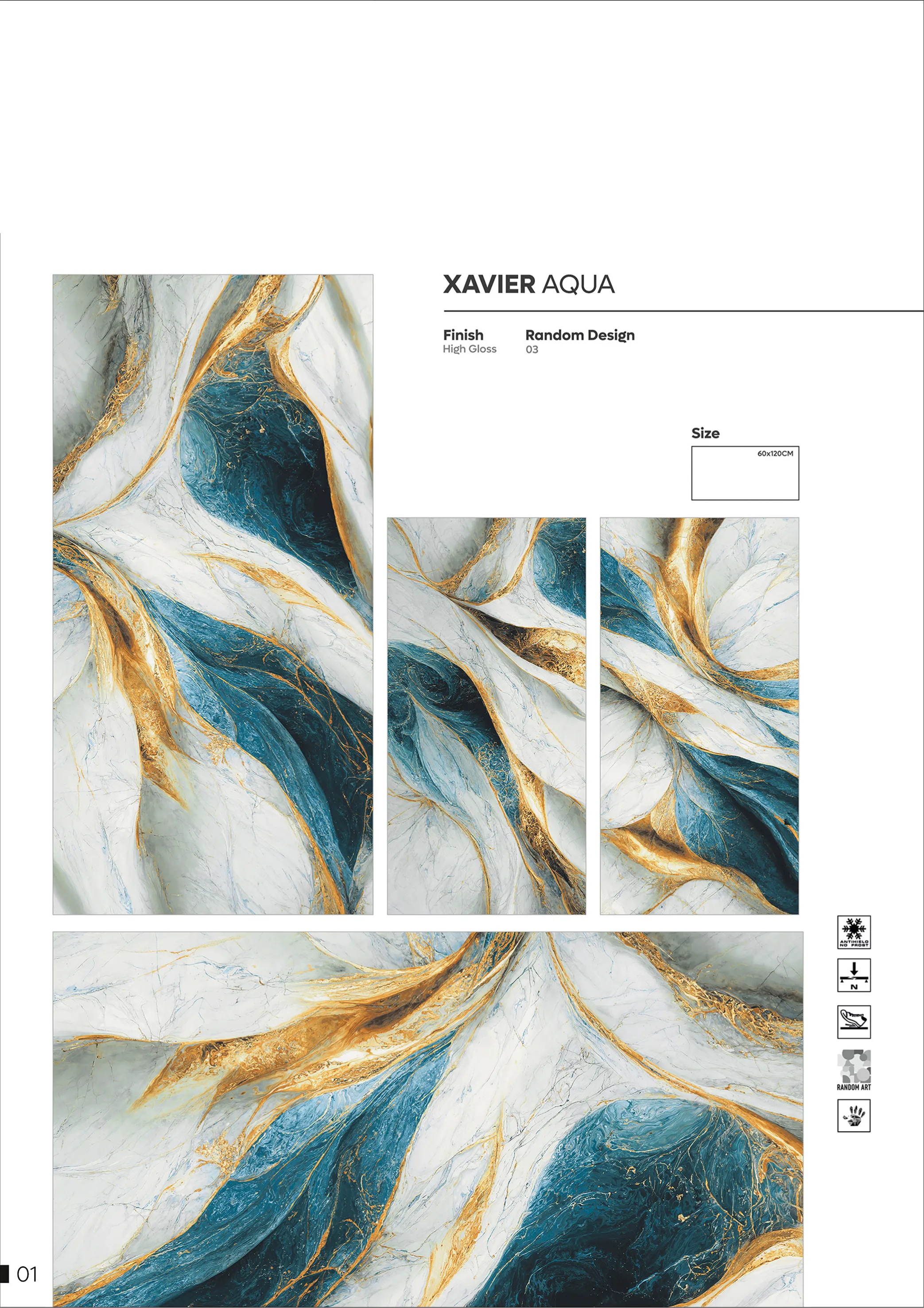 NORMAL HIGH GLOSSY - Design 20 - 600x1200mm High Gloss
