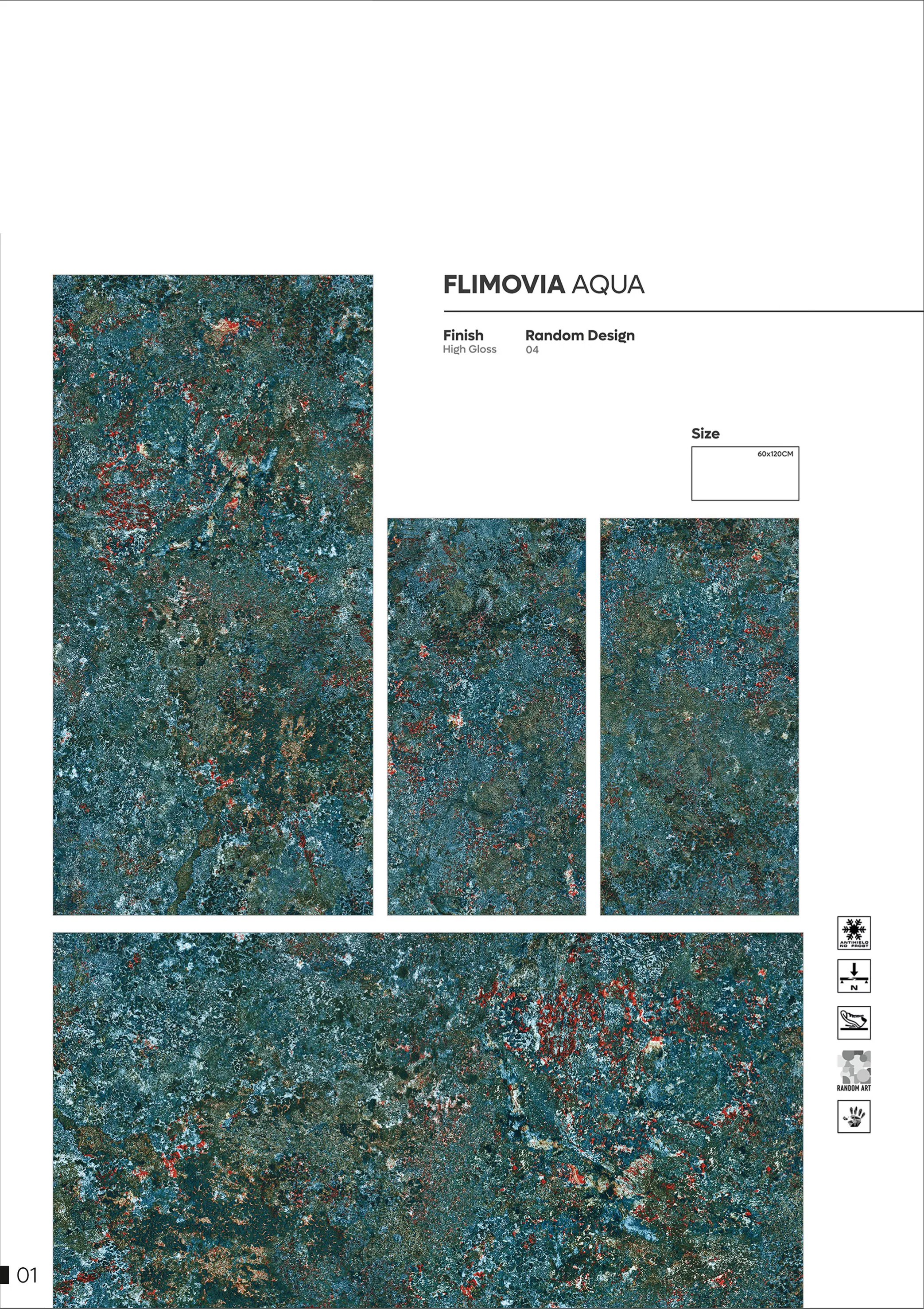 NORMAL HIGH GLOSSY - Design 22 - 600x1200mm High Gloss