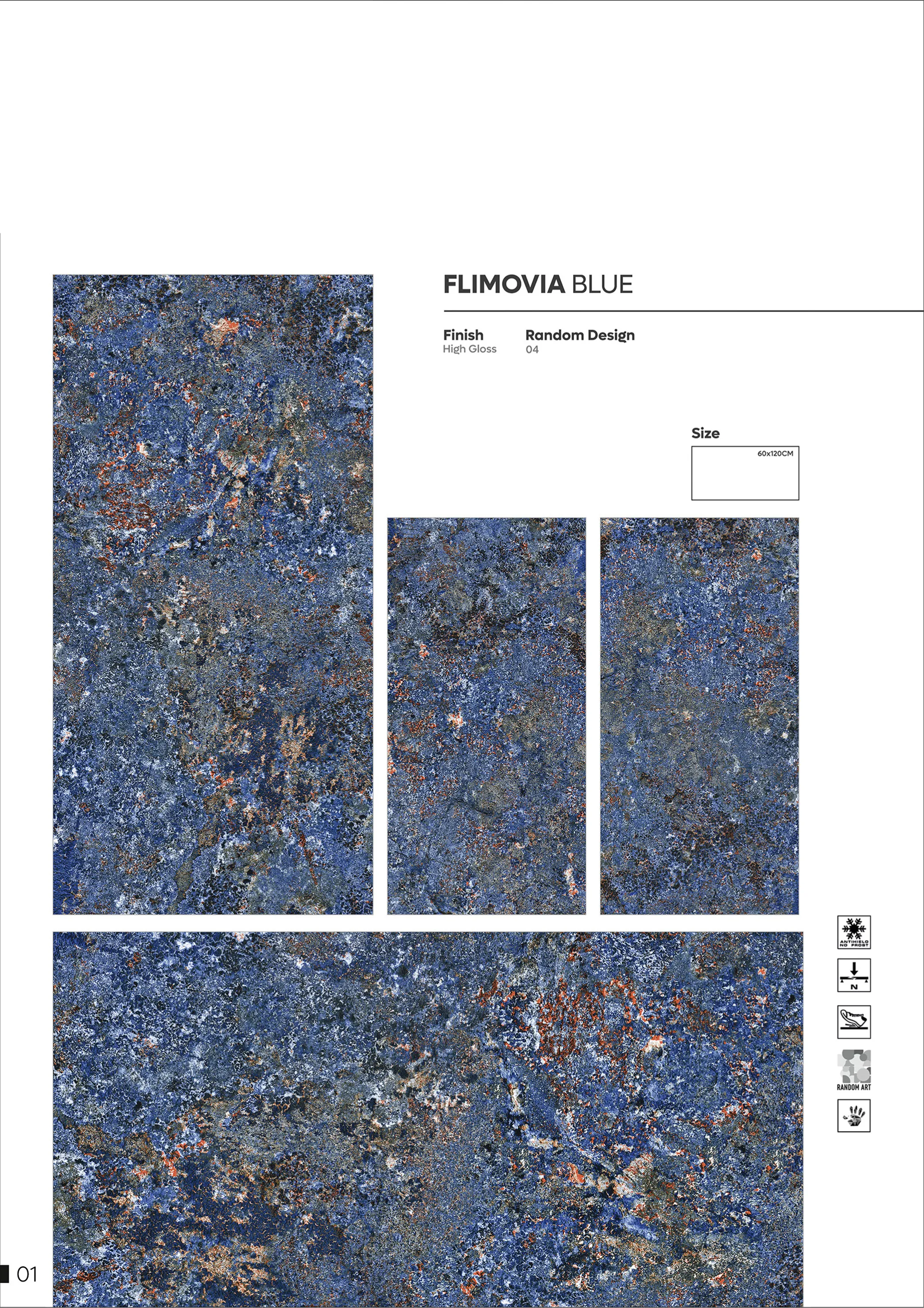 NORMAL HIGH GLOSSY - Design 23 - 600x1200mm High Gloss