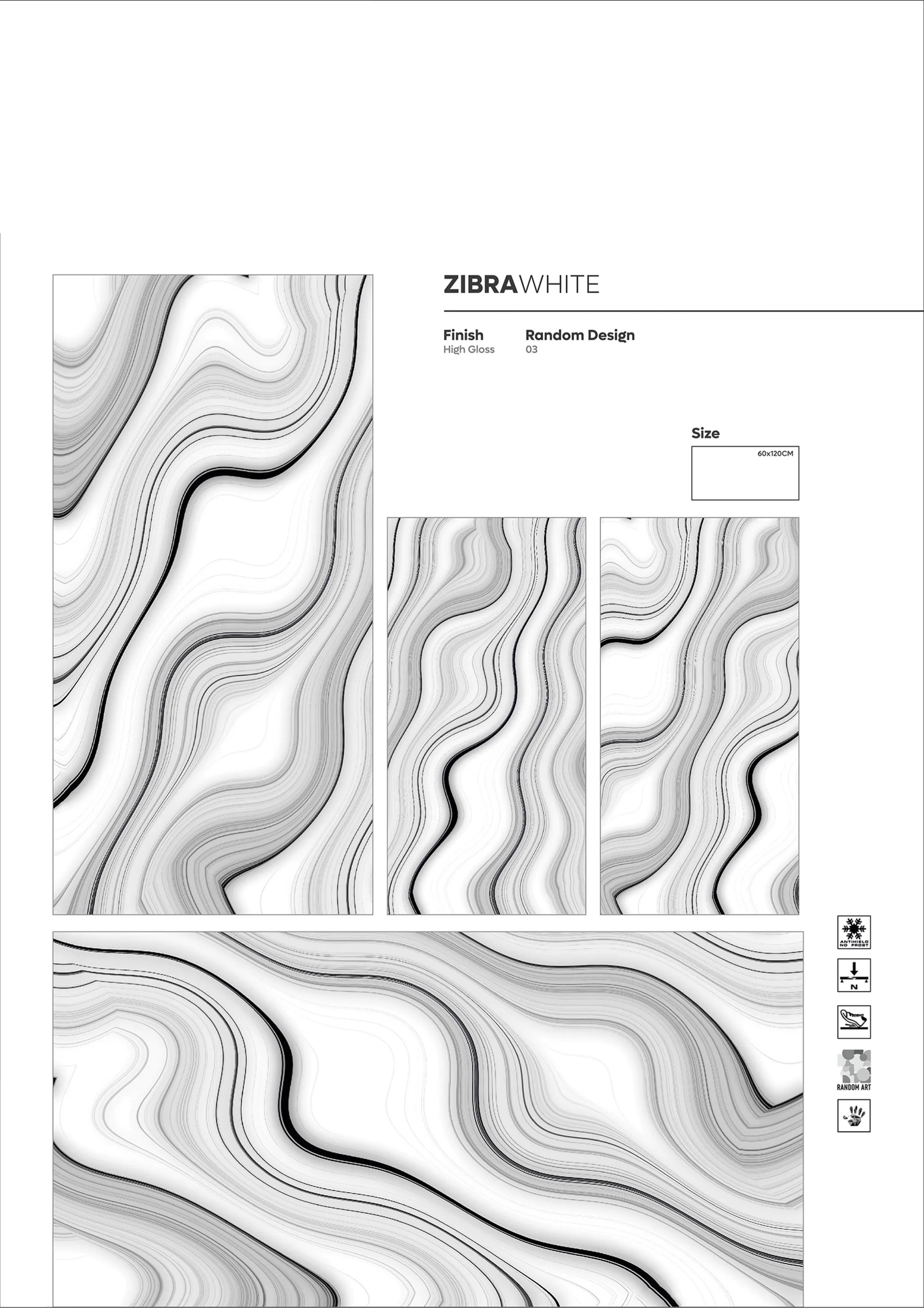 NORMAL HIGH GLOSSY - Design 25 - 600x1200mm High Gloss
