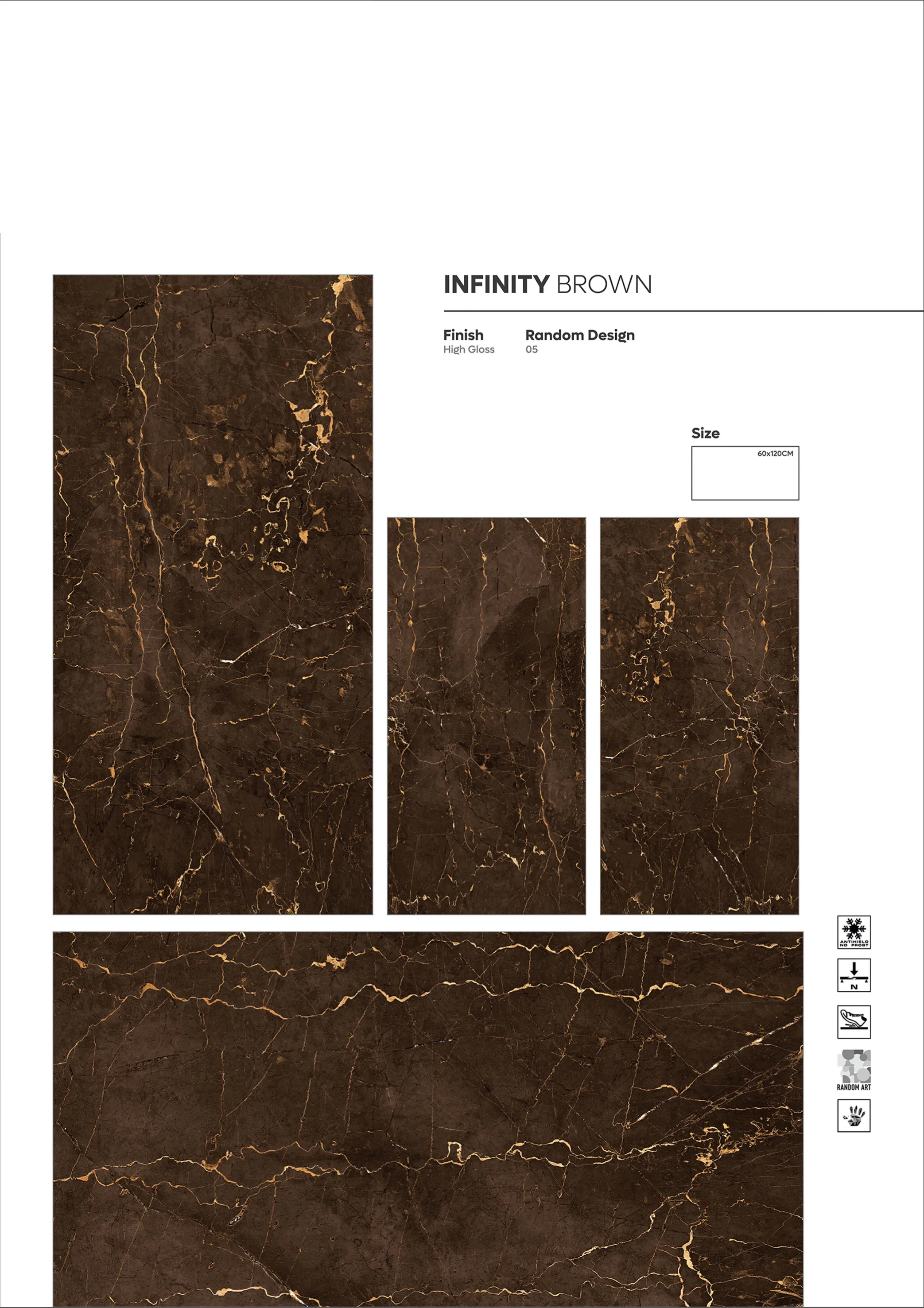 NORMAL HIGH GLOSSY - Design 27 - 600x1200mm High Gloss