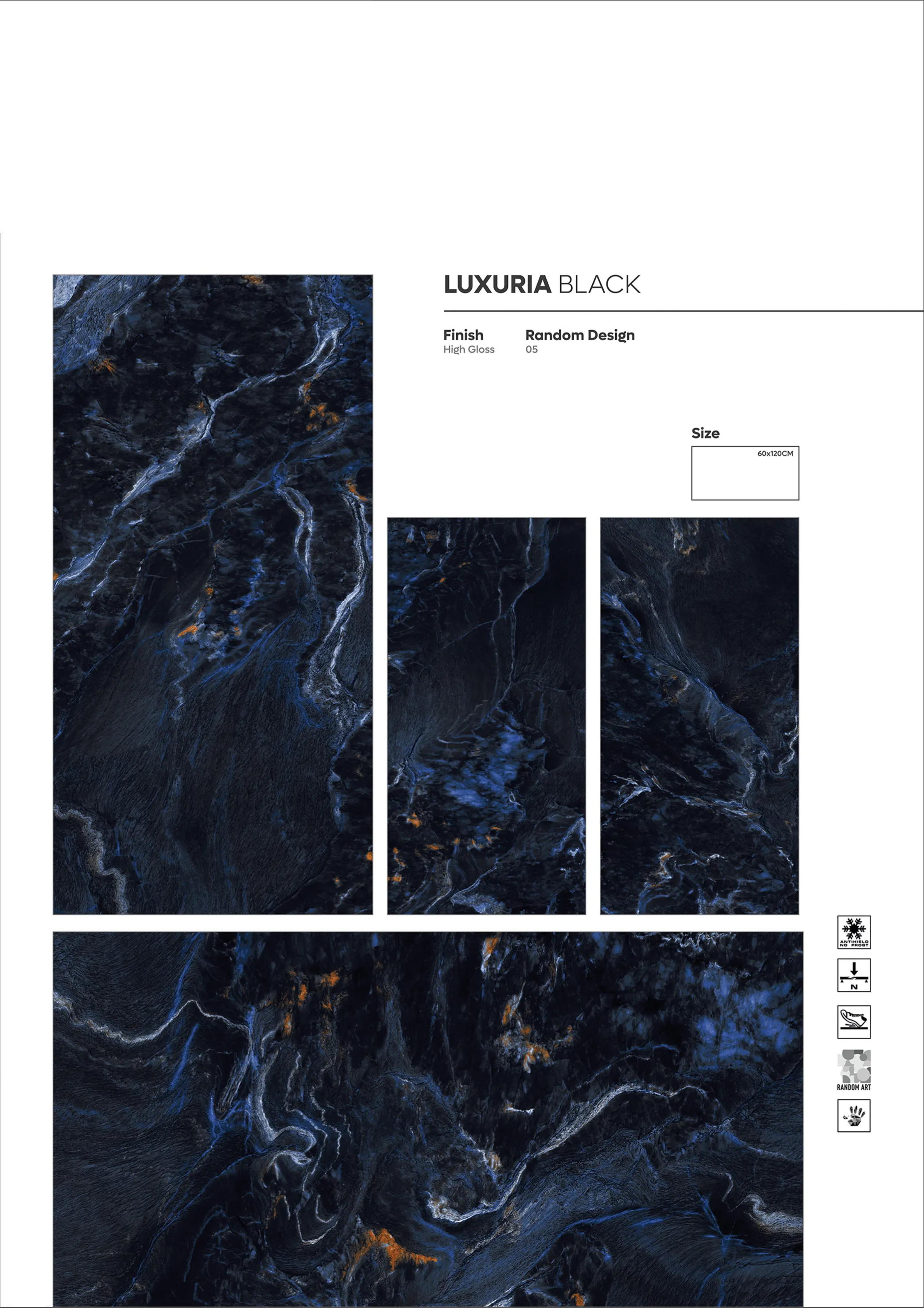 NORMAL HIGH GLOSSY - Design 28 - 600x1200mm High Gloss