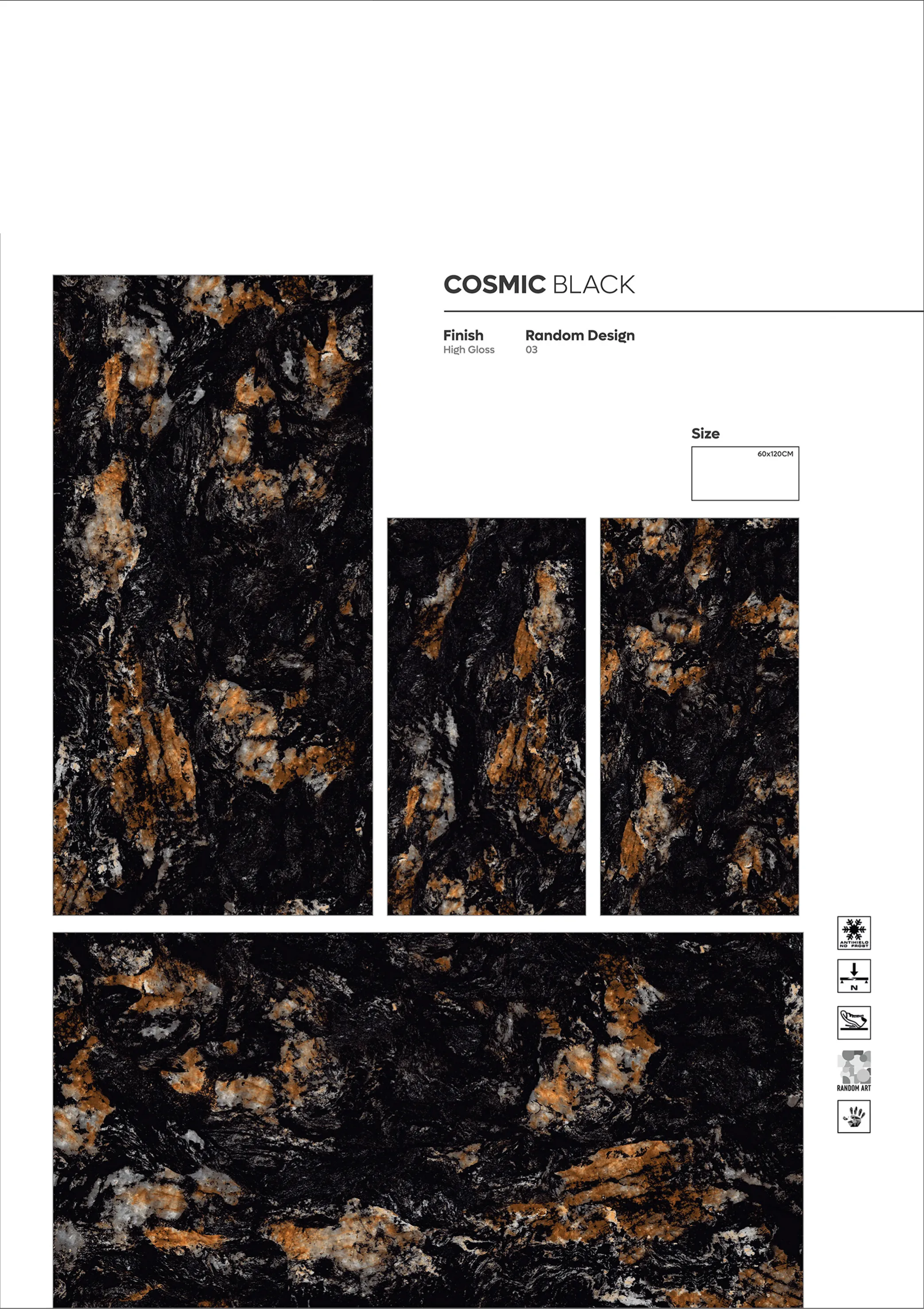 NORMAL HIGH GLOSSY - Design 29 - 600x1200mm High Gloss