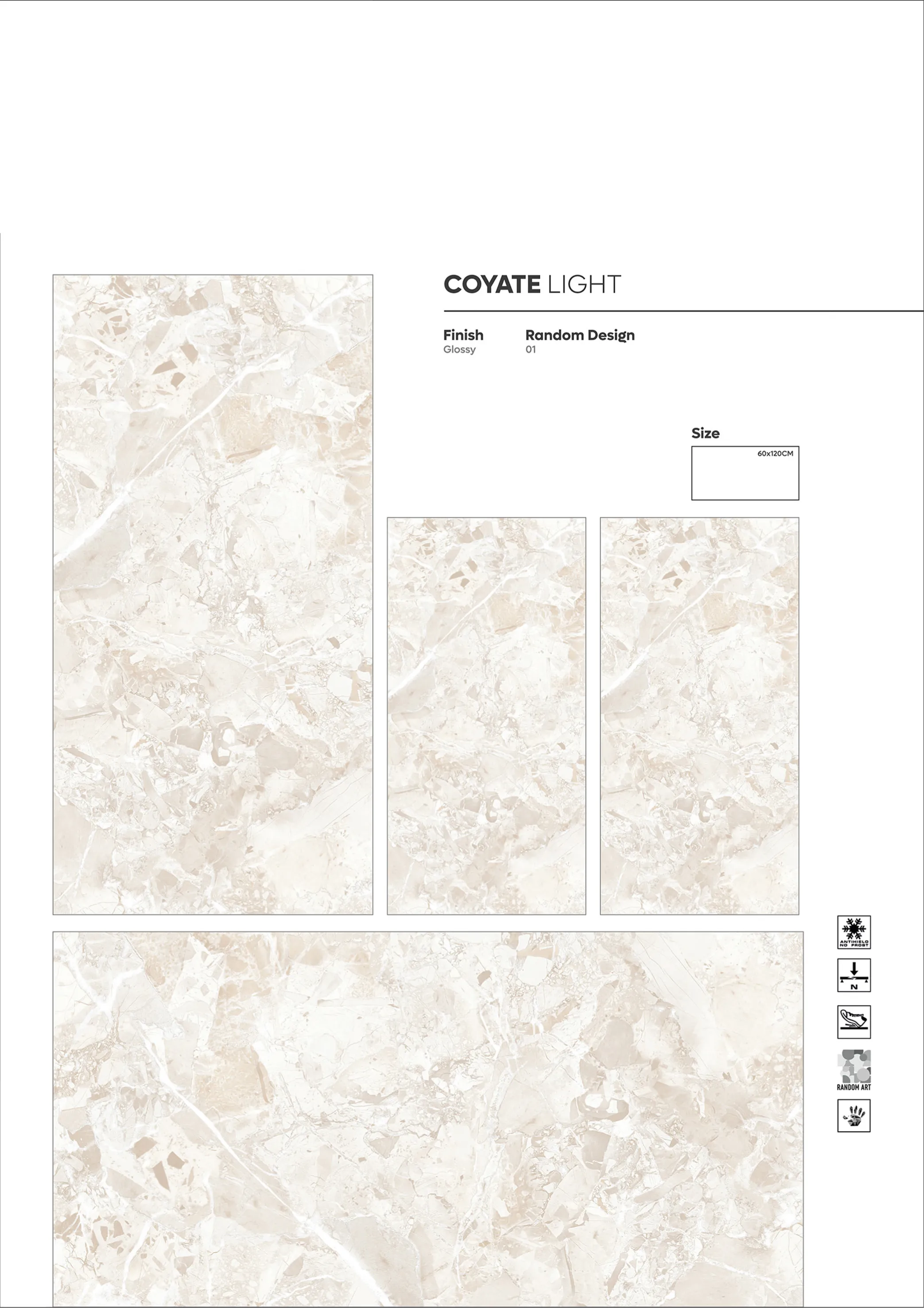 NORMAL HIGH GLOSSY - Design 34 - 600x1200mm High Gloss
