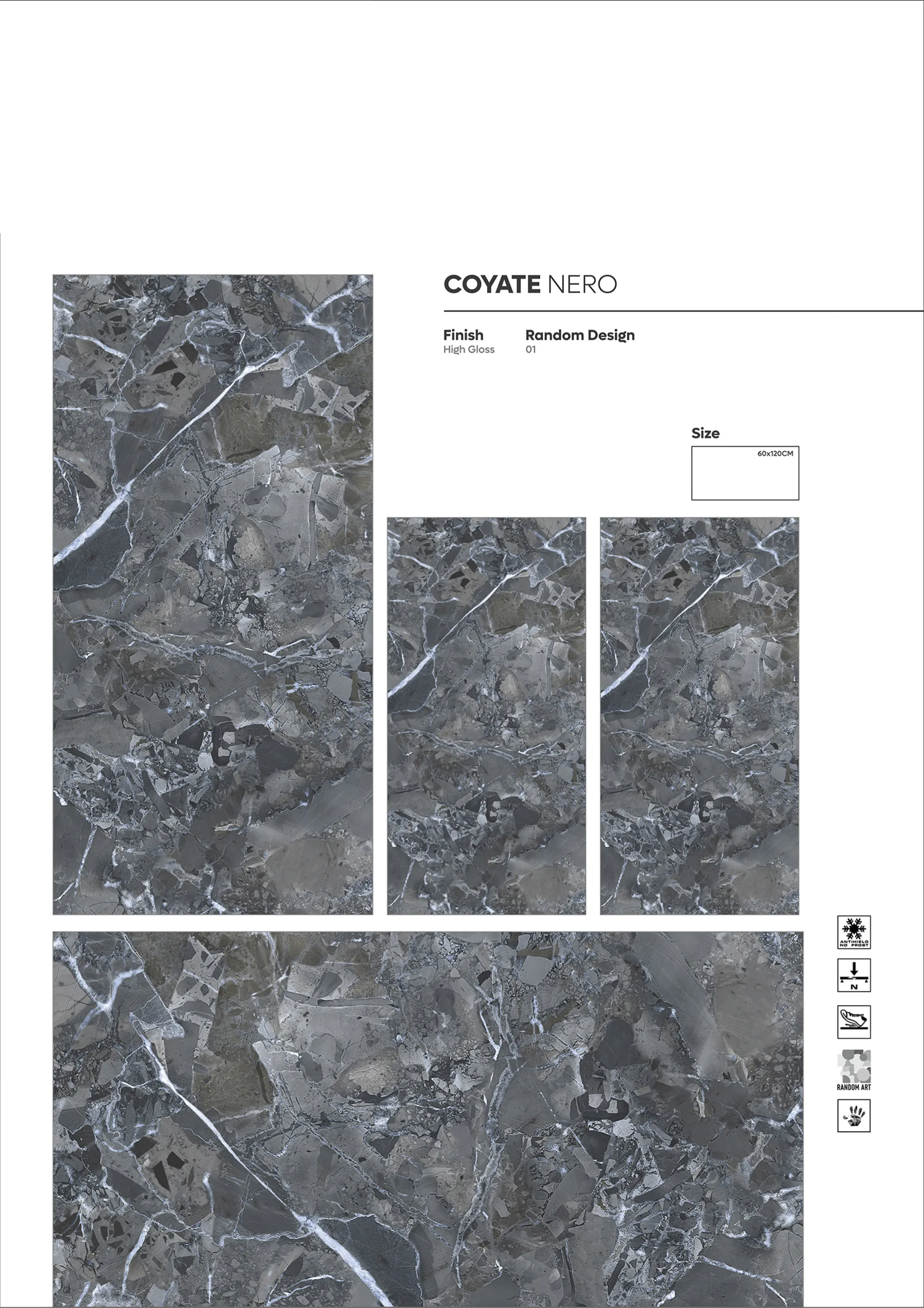 NORMAL HIGH GLOSSY - Design 35 - 600x1200mm High Gloss