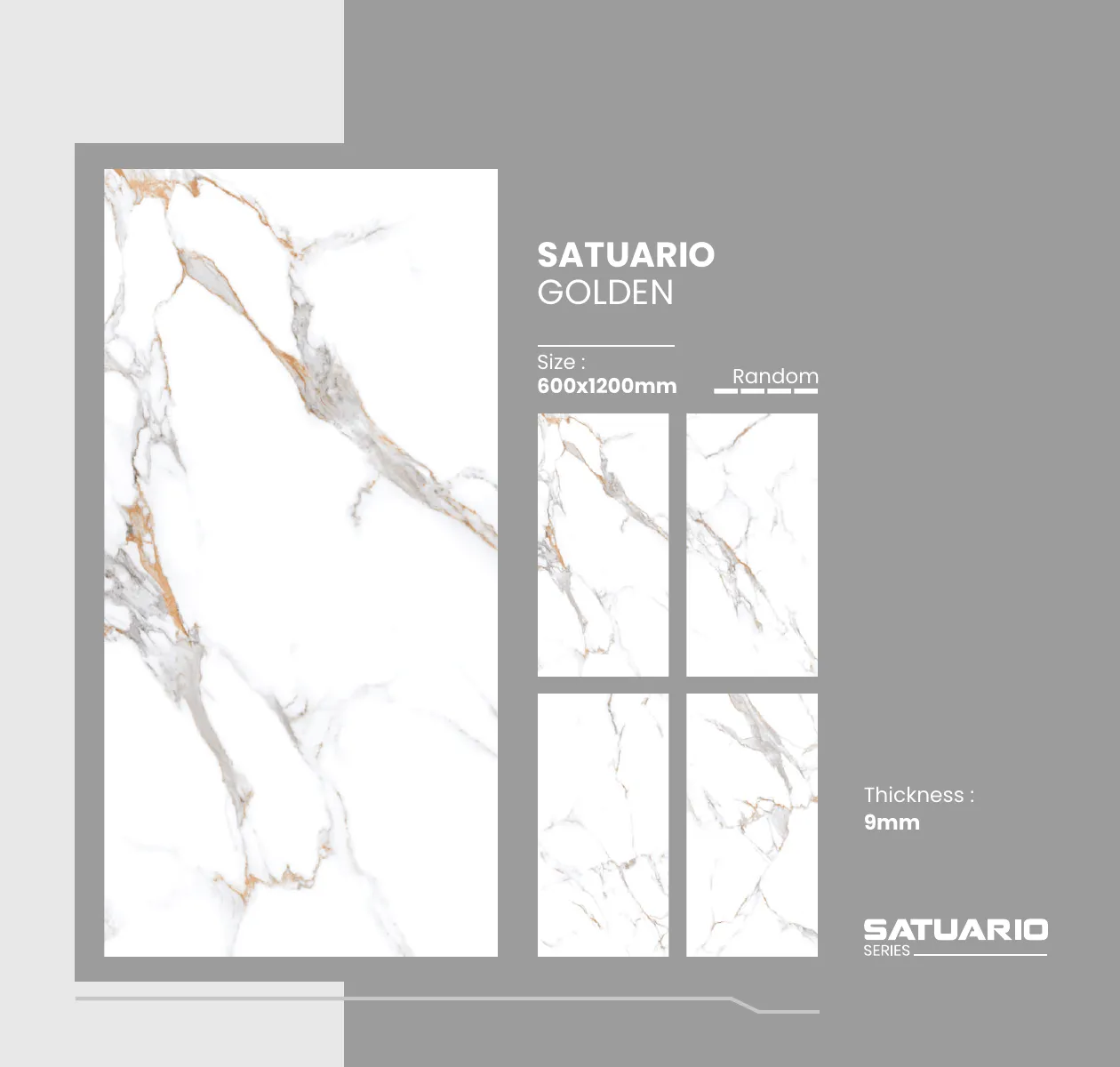 Satuario Series Catalogue - Design 15 - 600x1200mm Statuario