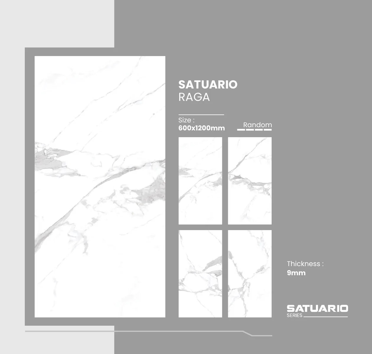 Satuario Series Catalogue - Design 16 - 600x1200mm Statuario