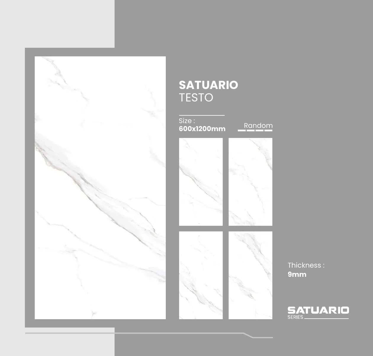 Satuario Series Catalogue - Design 19 - 600x1200mm Statuario
