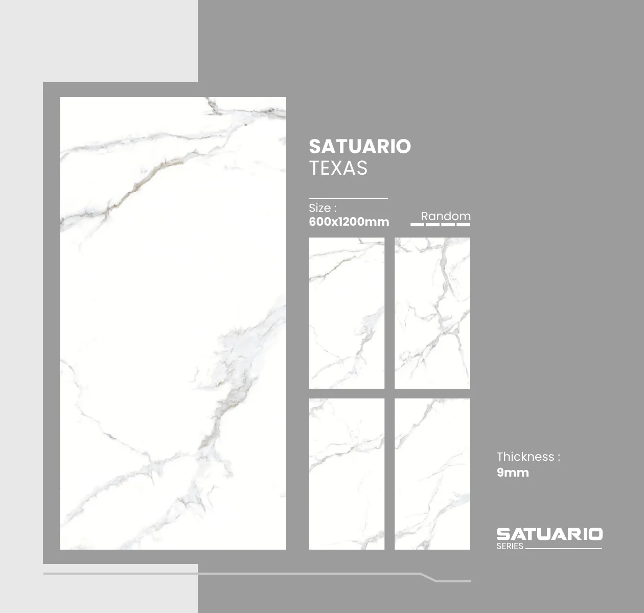 Satuario Series Catalogue - Design 20 - 600x1200mm Statuario
